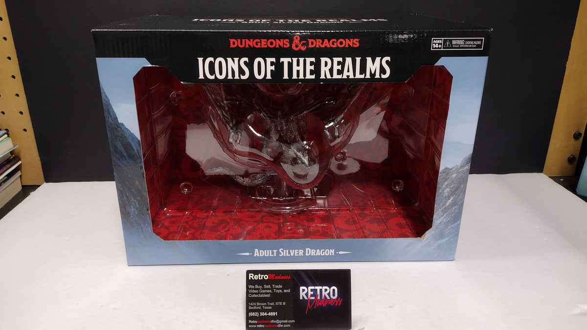 D&D Icons of the Realms Adult Silver Dragon Figure WizKids Sealed Box