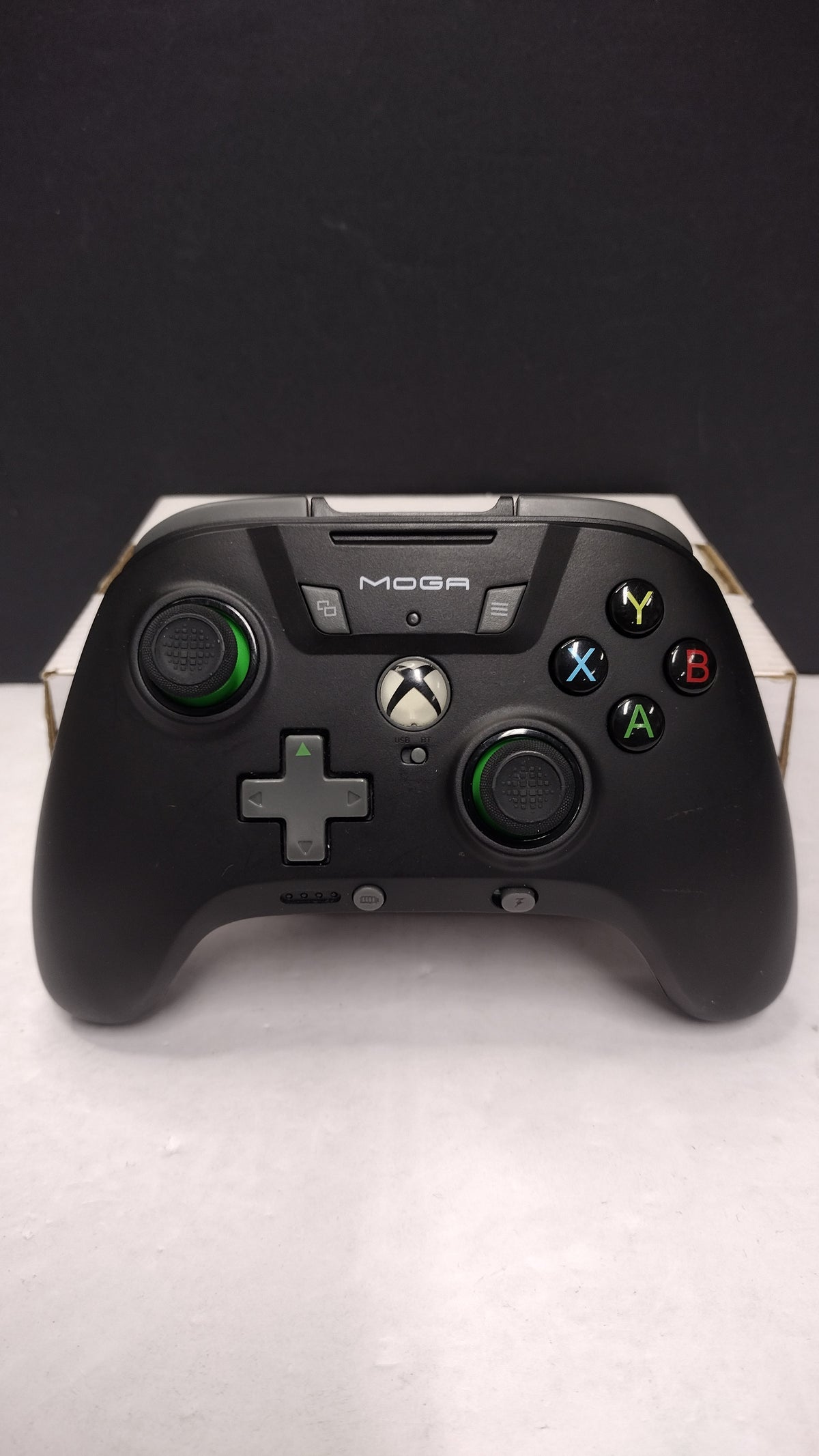 Xbox 360 Wireless Wired MOGA PowerA Controller Black Tested Working
