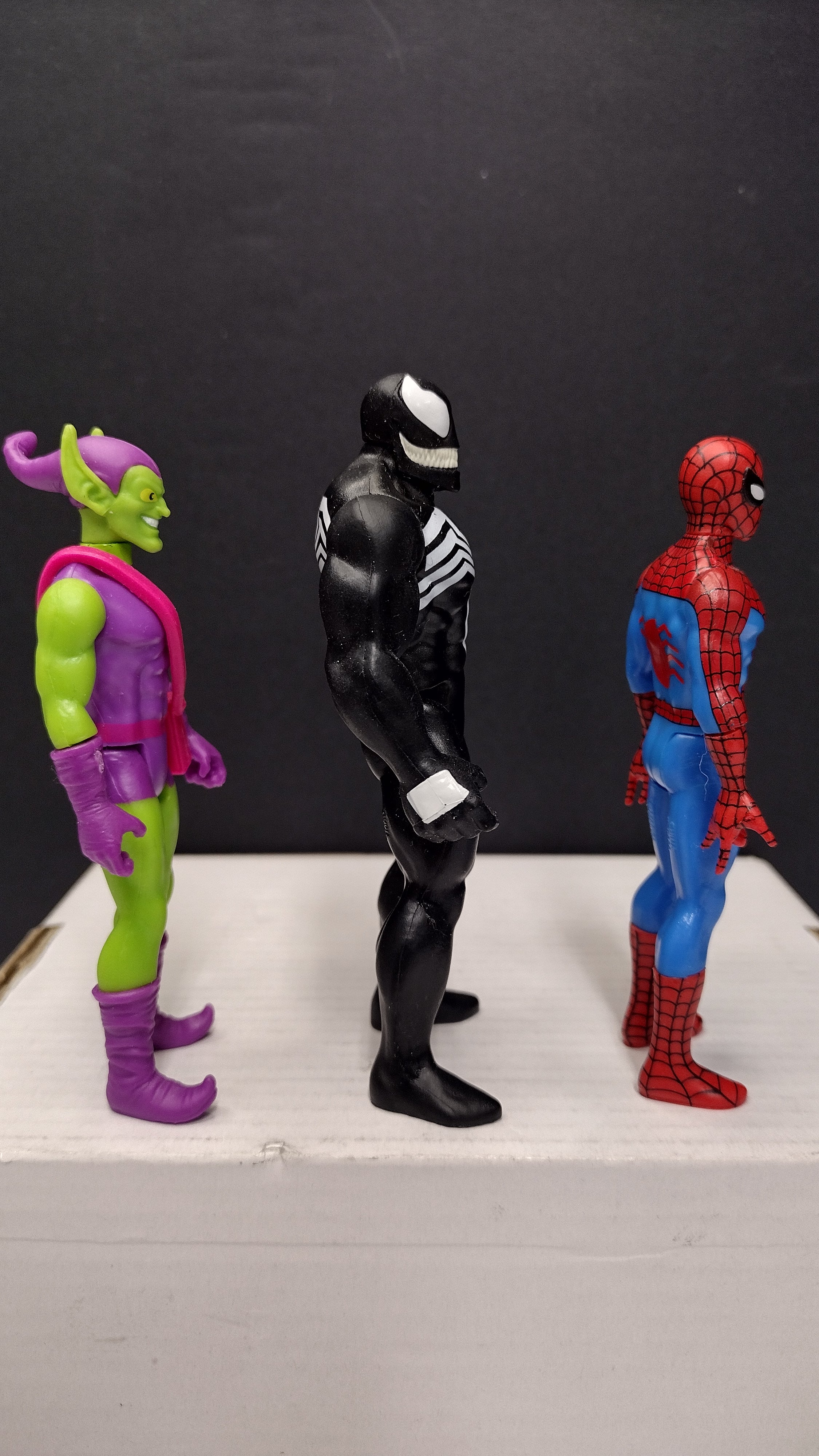 Marvel Legends Retro Collection: Spiderman – Lot D - Spiderman, Goblin and Symbiote Spiderman (Loose)