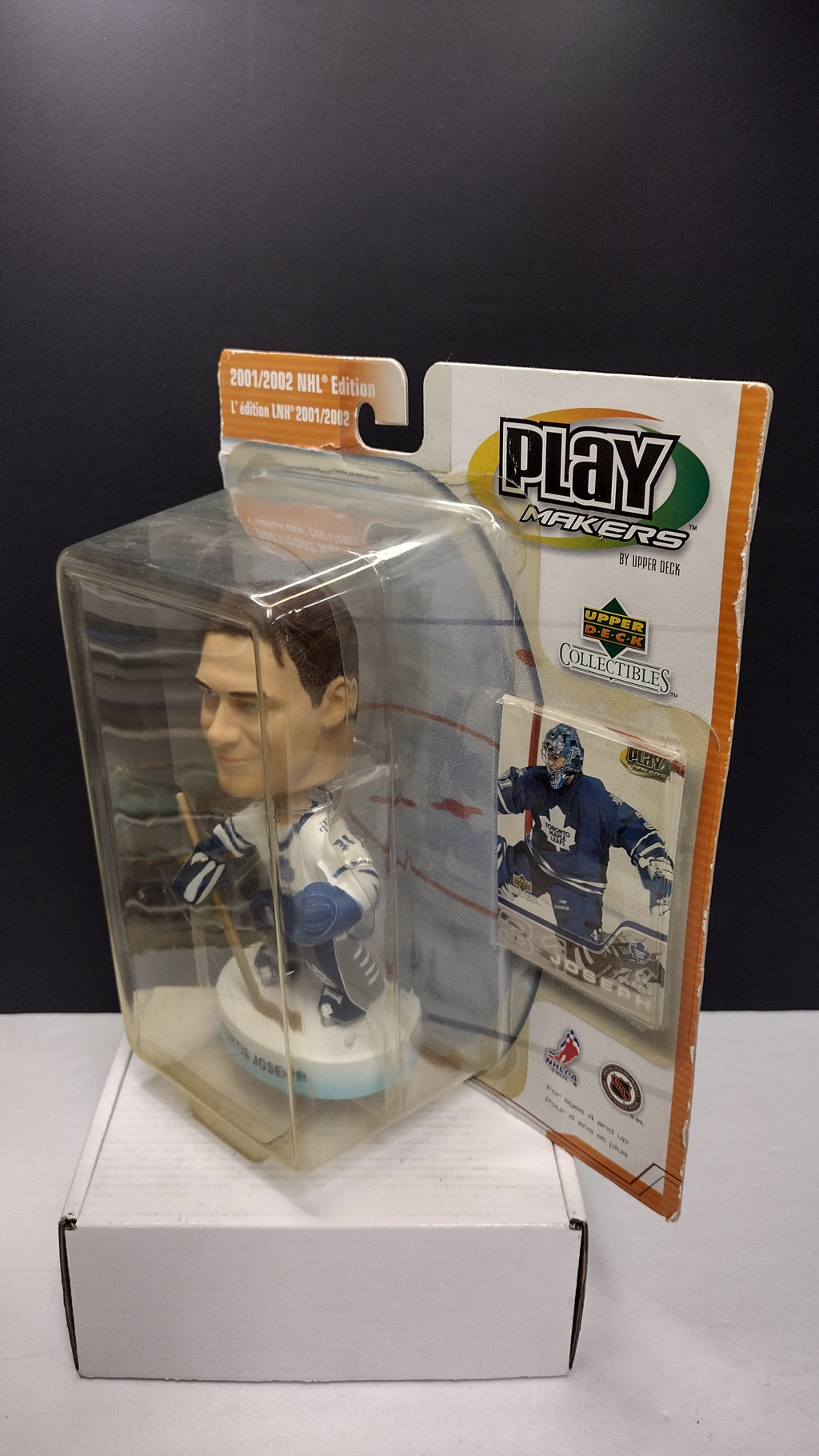 2001/2002 UPPER DECK NHL EDITION 'CURTIS JOSEPH' 'PLAY MAKERS' BOBBLEHEAD
