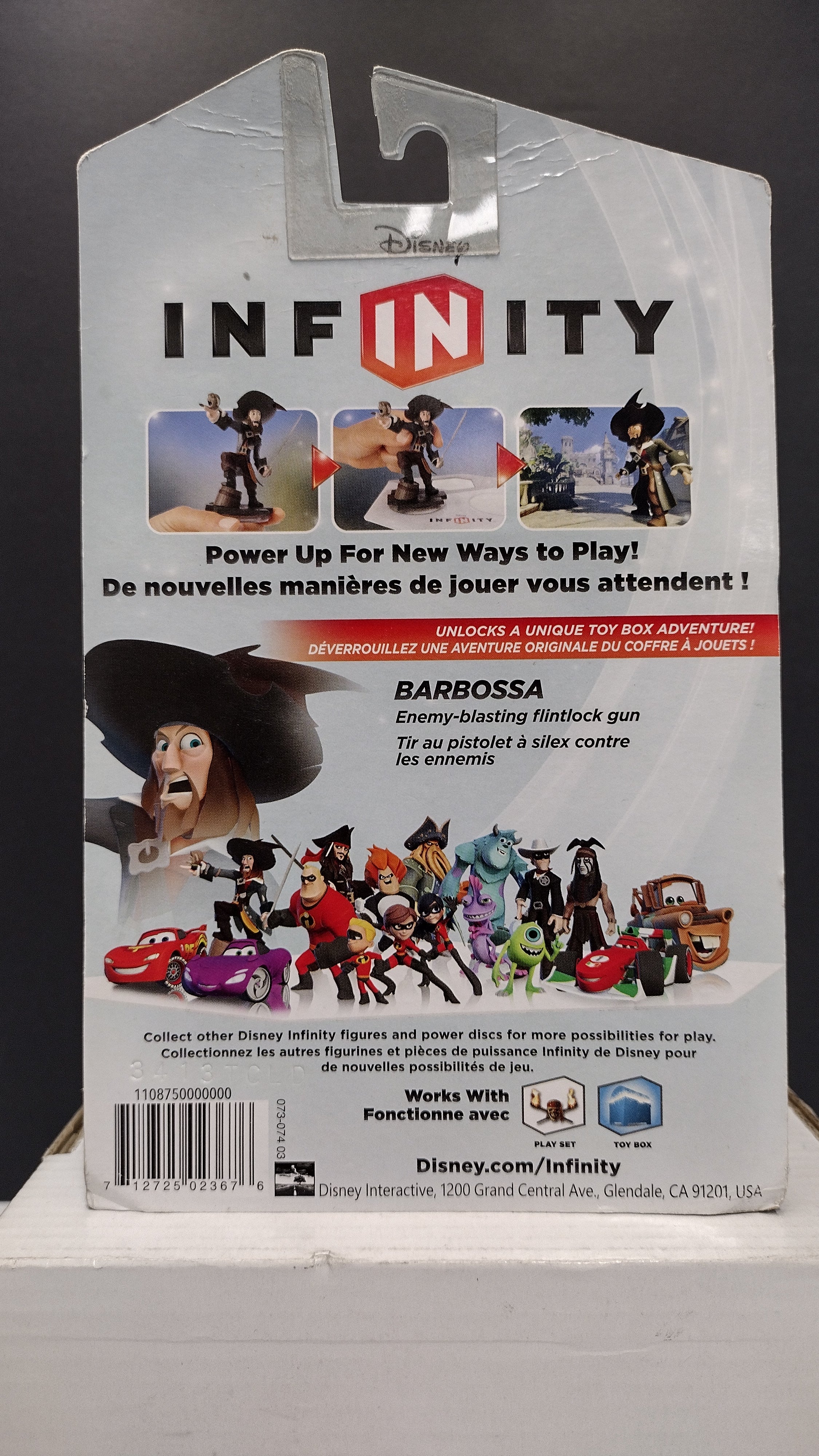 Disney Infinity 1.0 Captain Barbossa Figure – on Card / Factory Sealed