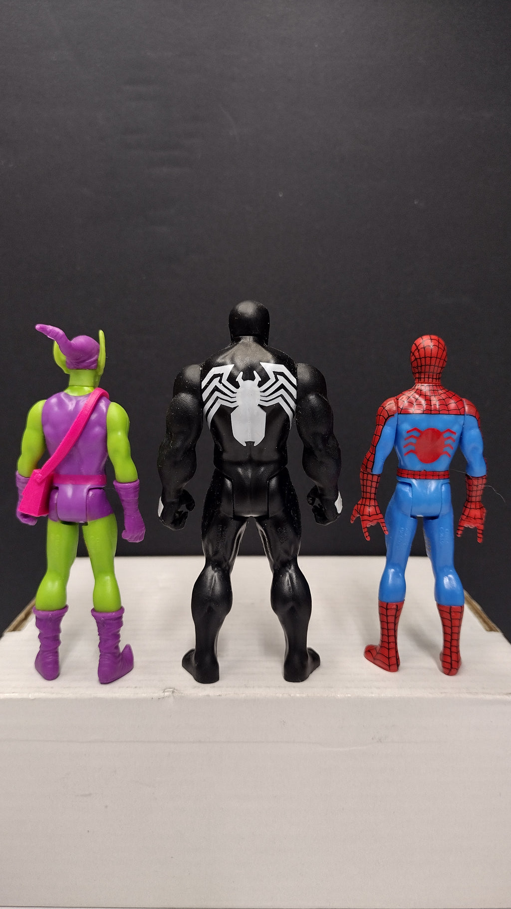 Marvel Legends Retro Collection: Spiderman – Lot D - Spiderman, Goblin and Symbiote Spiderman (Loose)