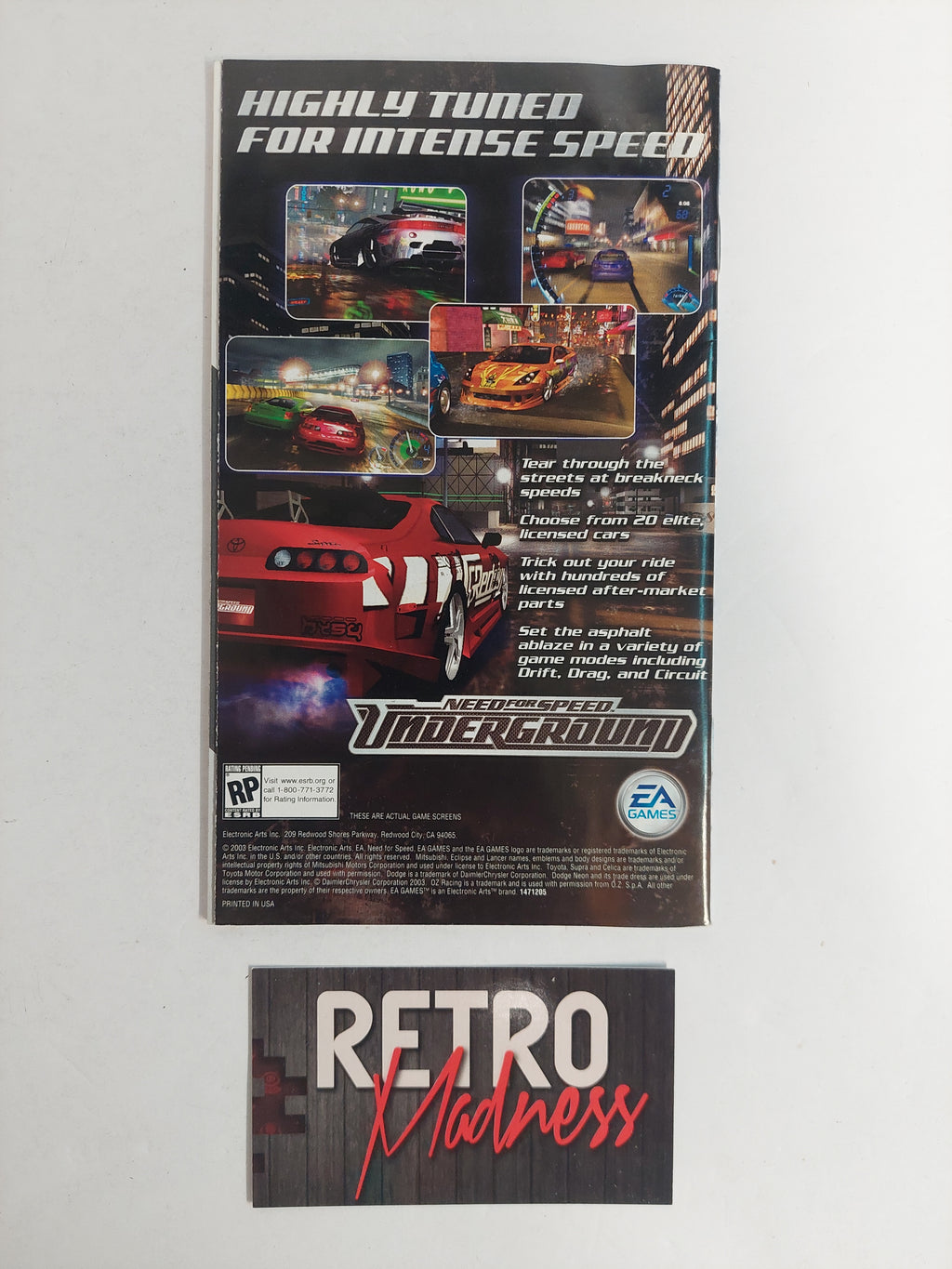 Nintendo GameCube SSX 3 Manual Instruction Booklet ONLY