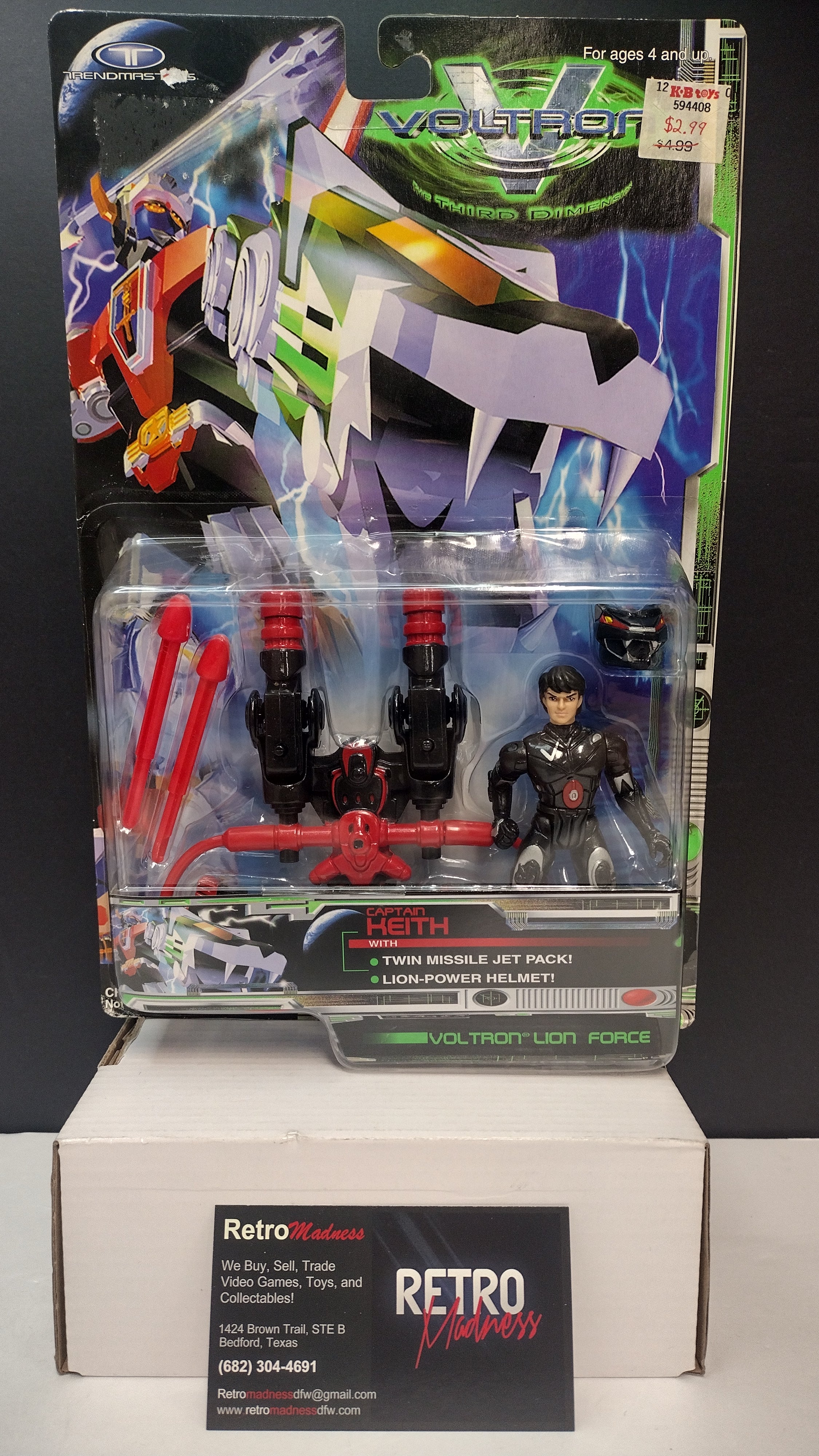 1998 Voltron: The Third Dimension – Captain Keith "Lion Force" Action Figure