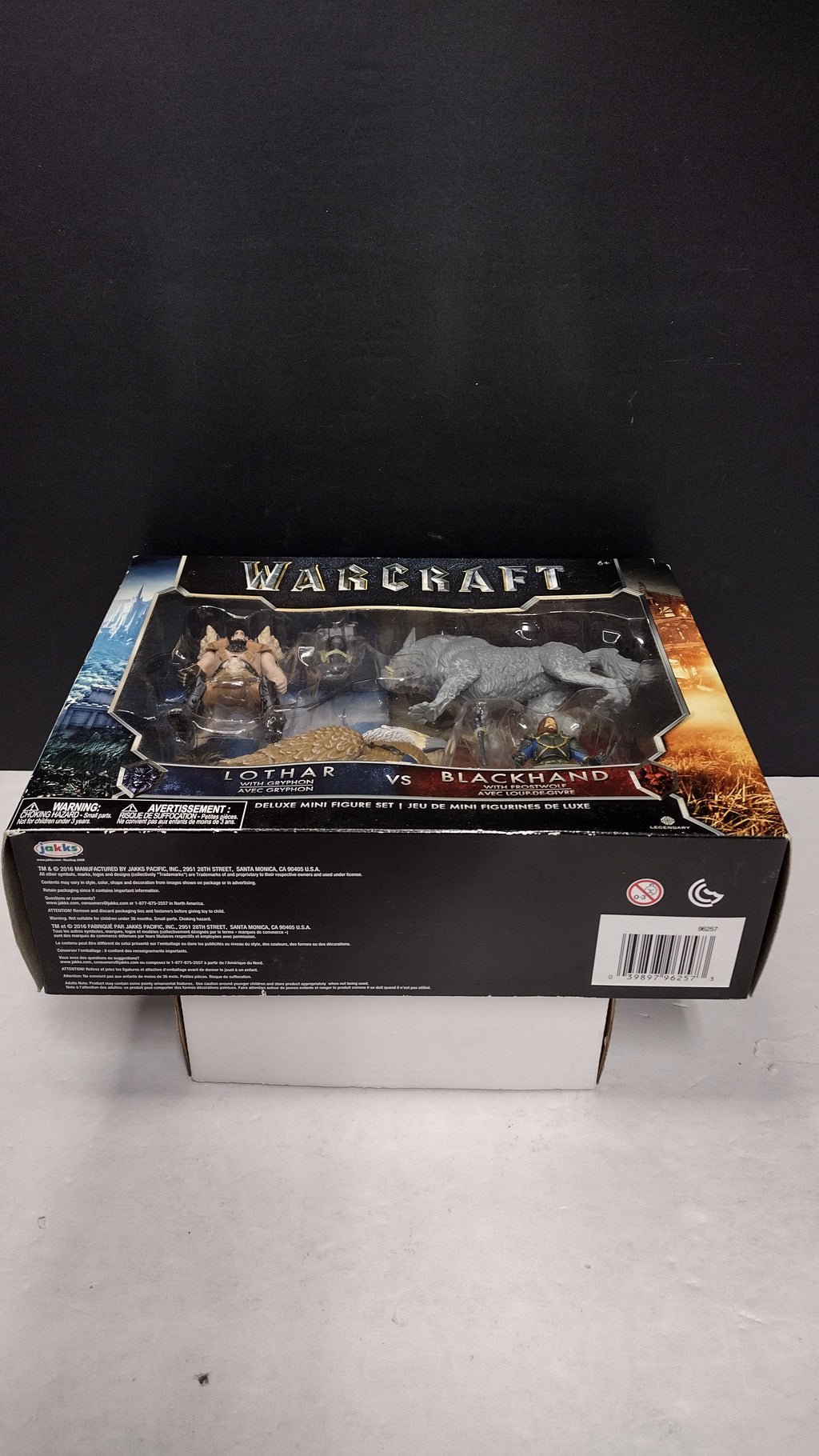 World of Warcraft Lothar w/ Gryphon vs. Blackhand w/ Frostwolf Deluxe Mini Figure Set (JAKKS Pacific - Brand New Sealed / Box Wear)