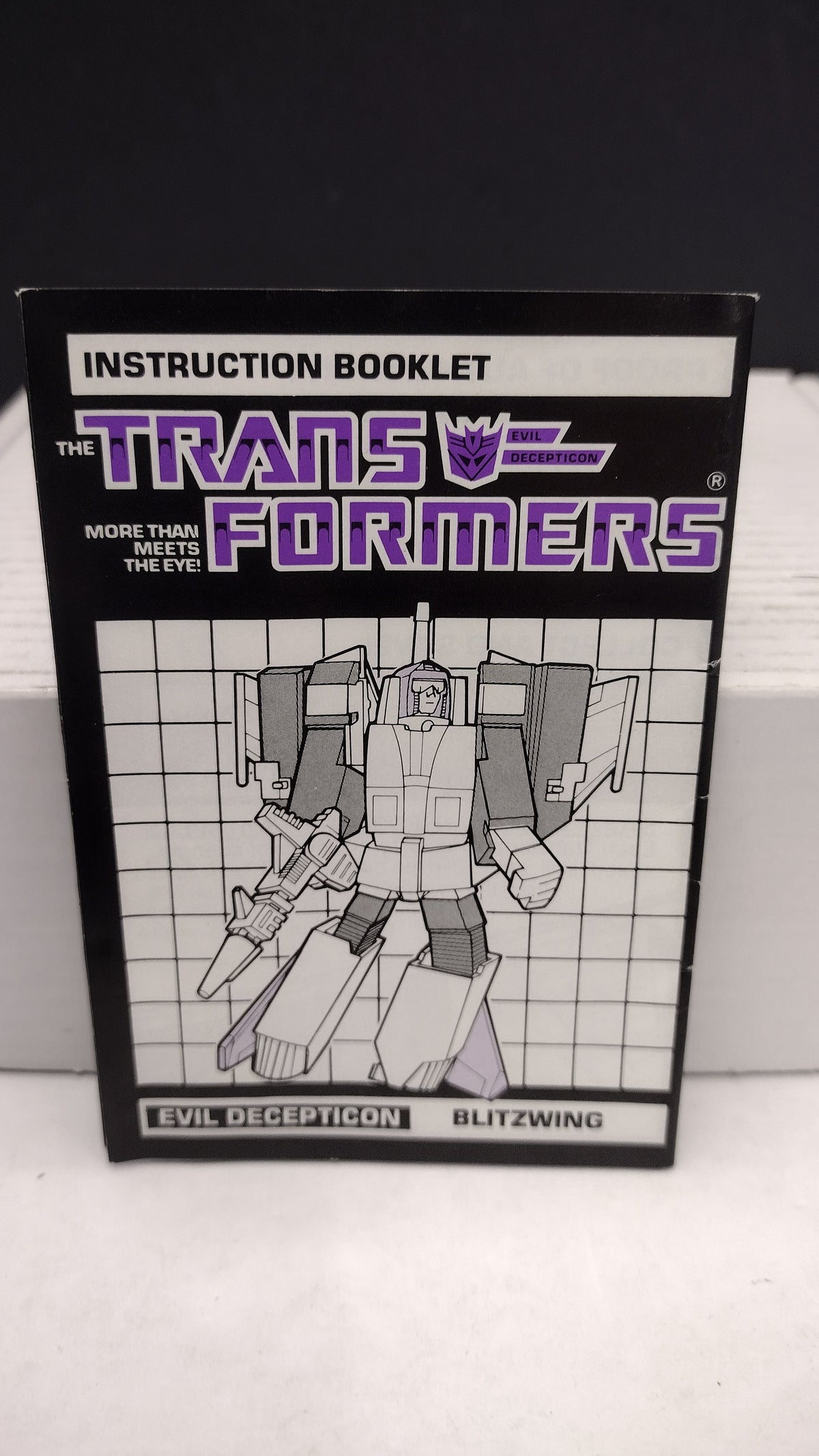 Vintage 1985 Original G1 Transformers Blitzwing Instruction Booklet
