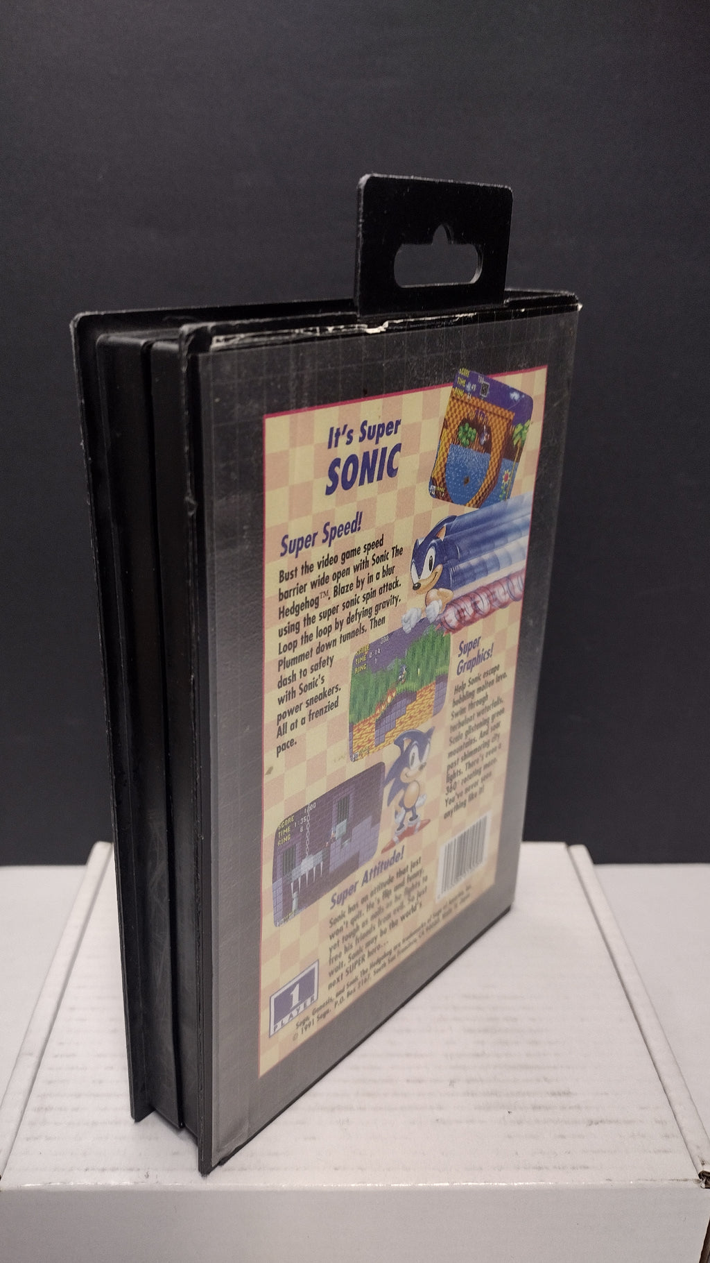 Vintage Sonic the Hedgehog Sega Genesis Box Only (No Game or Manual)