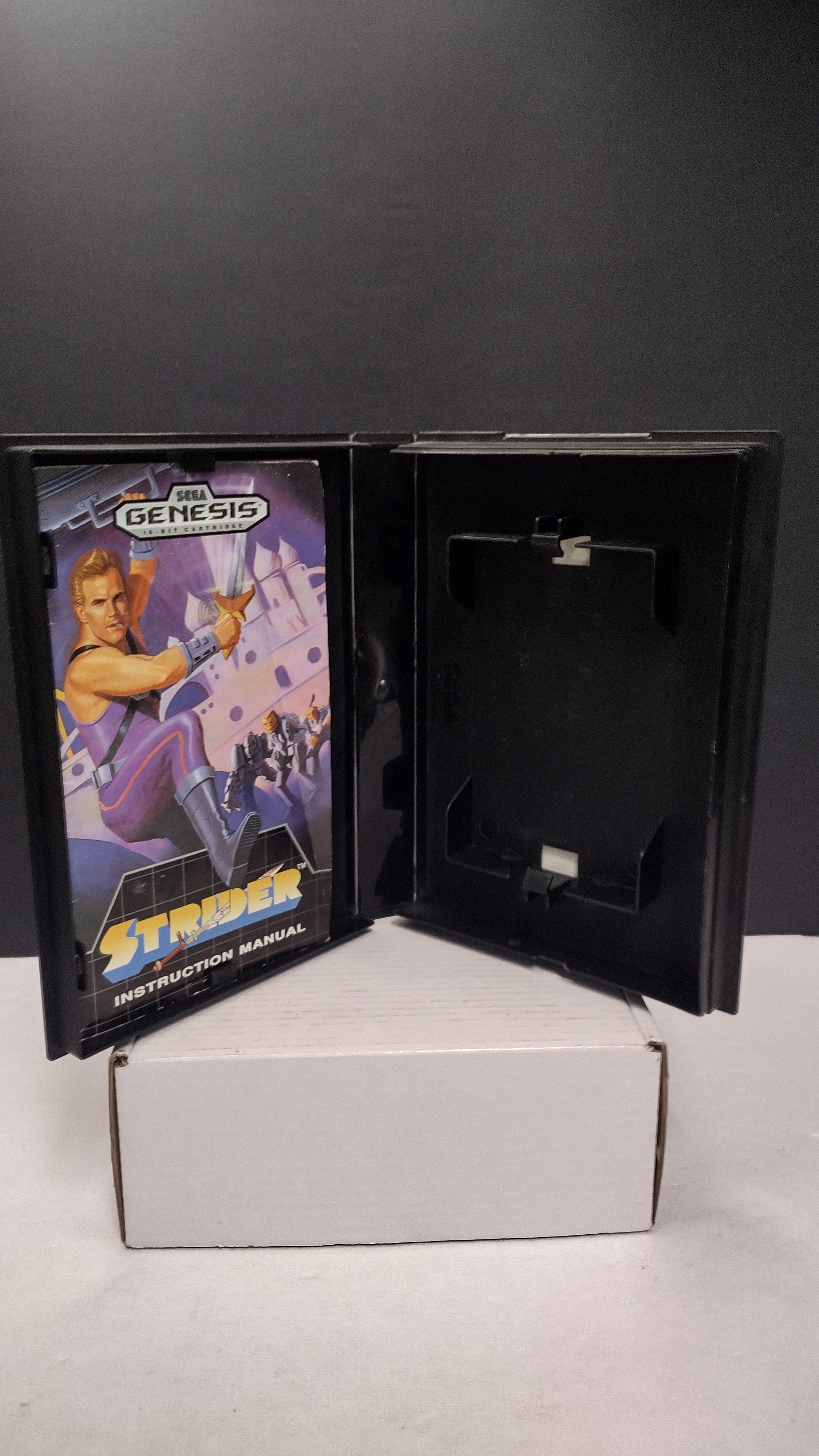 Vintage Strider Sega Genesis Box & Manual Only (No Game)