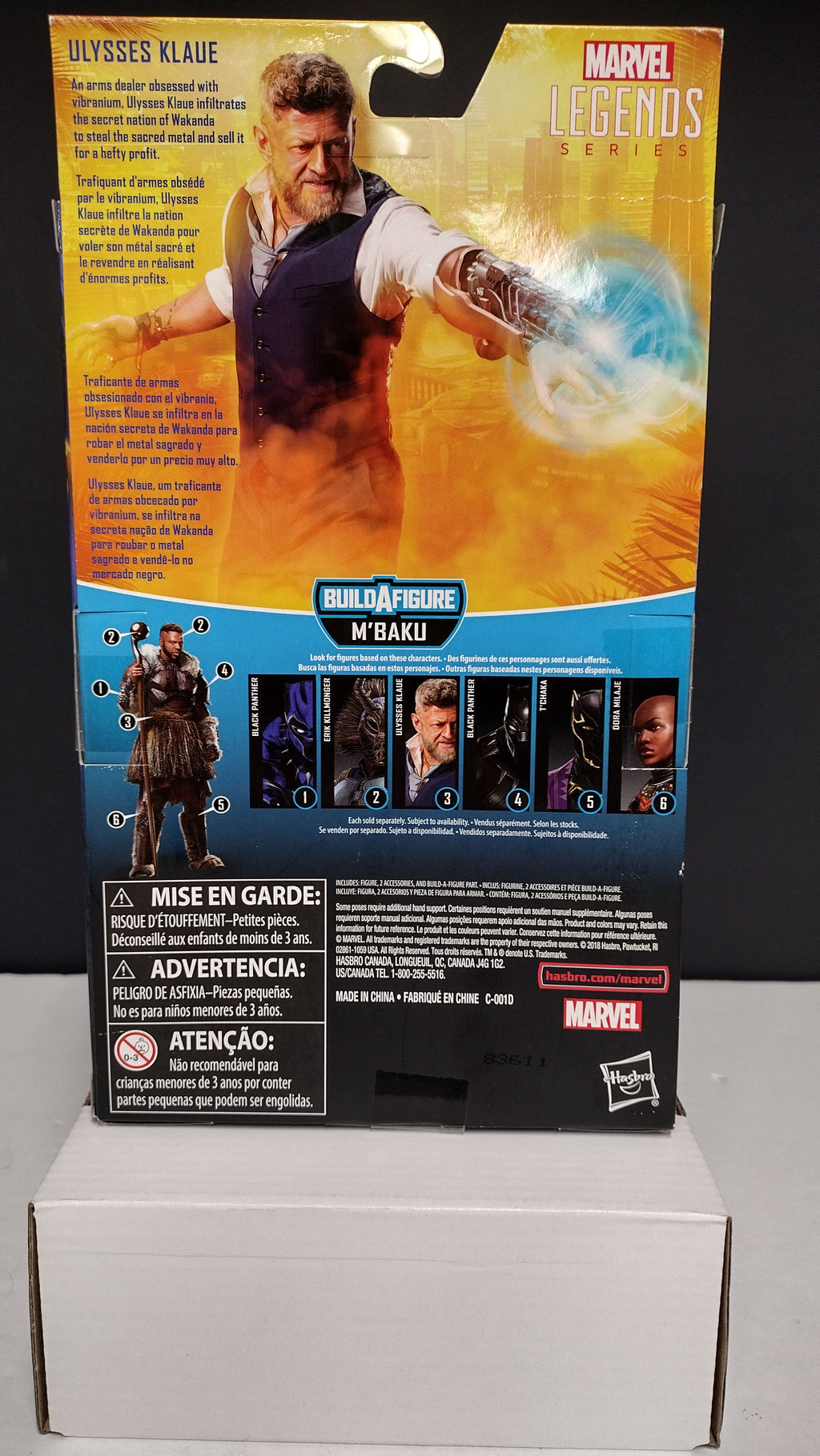 Marvel Legends Series: Black Panther Movie – Ulysses Klaue with M’Baku BAF