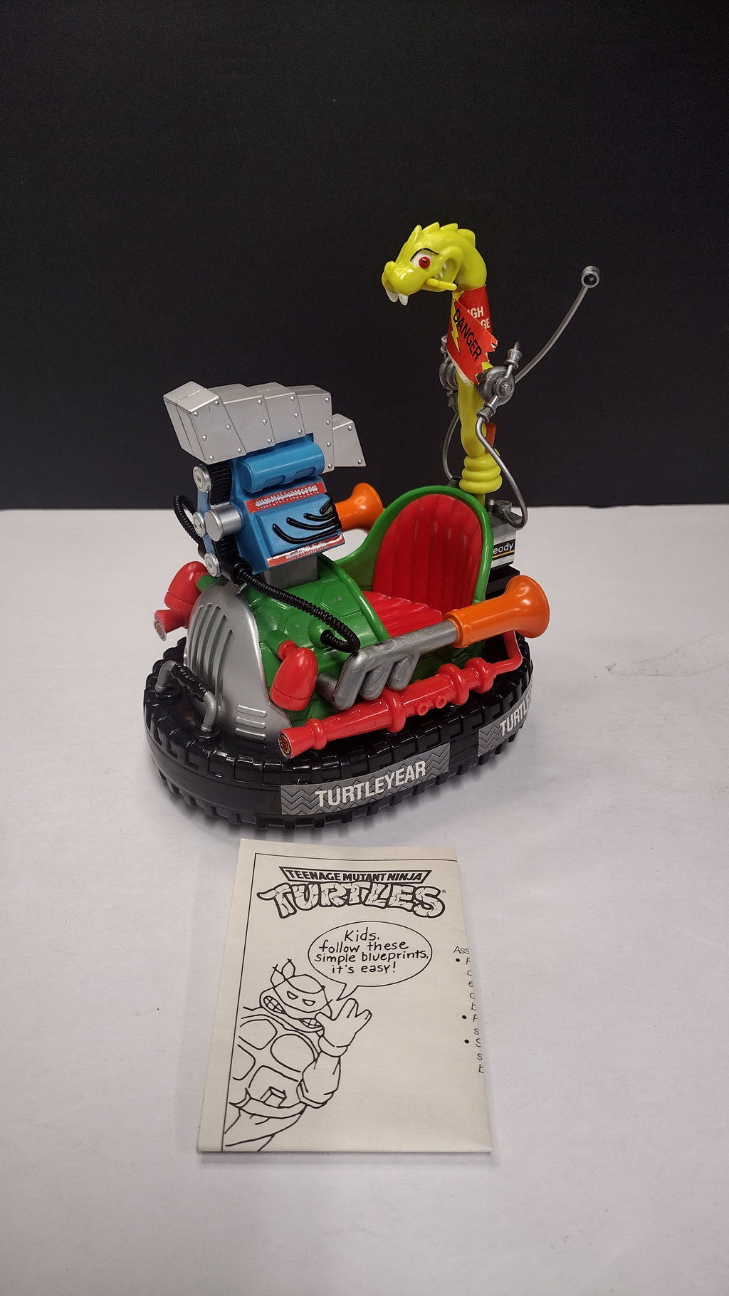 Vintage 1991 TMNT Don’s Krazy Carnival Car – Open Box with Instructions (Playmates)