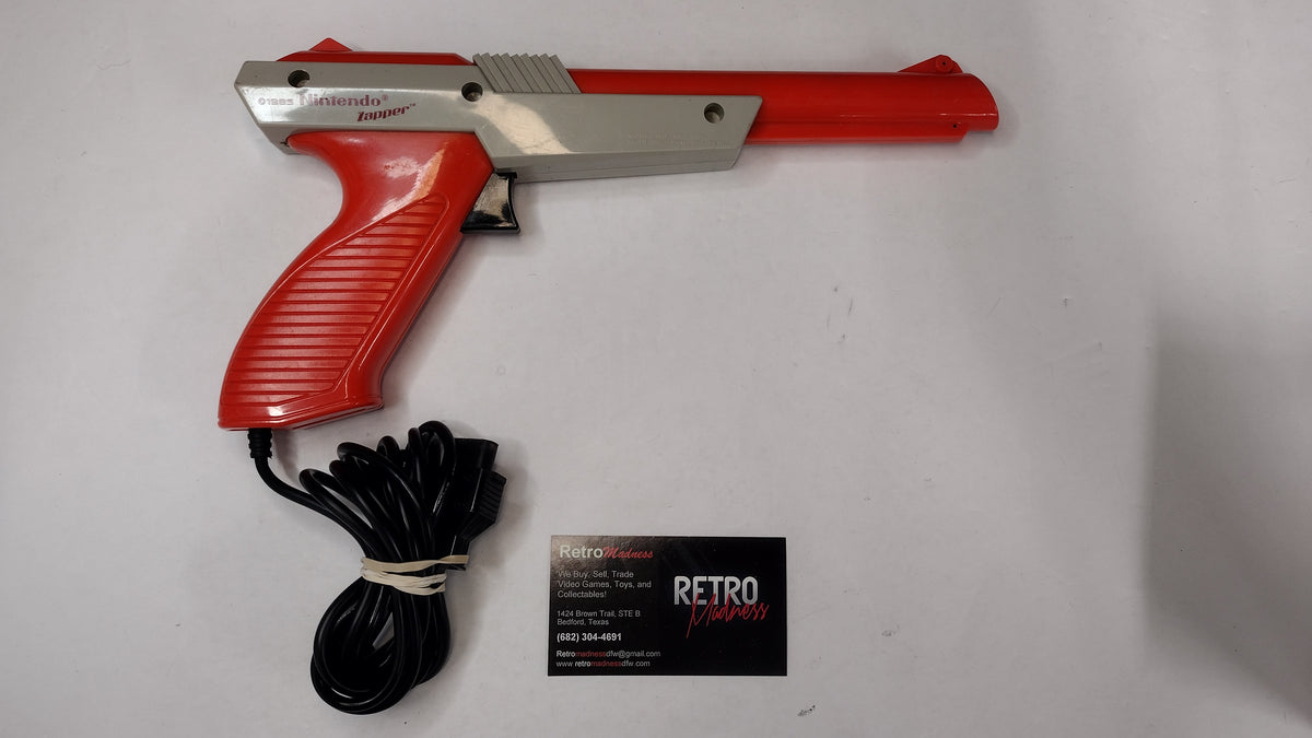 Nintendo NES Zapper Light Gun Orange Controller OEM Original NES-005 - Tested