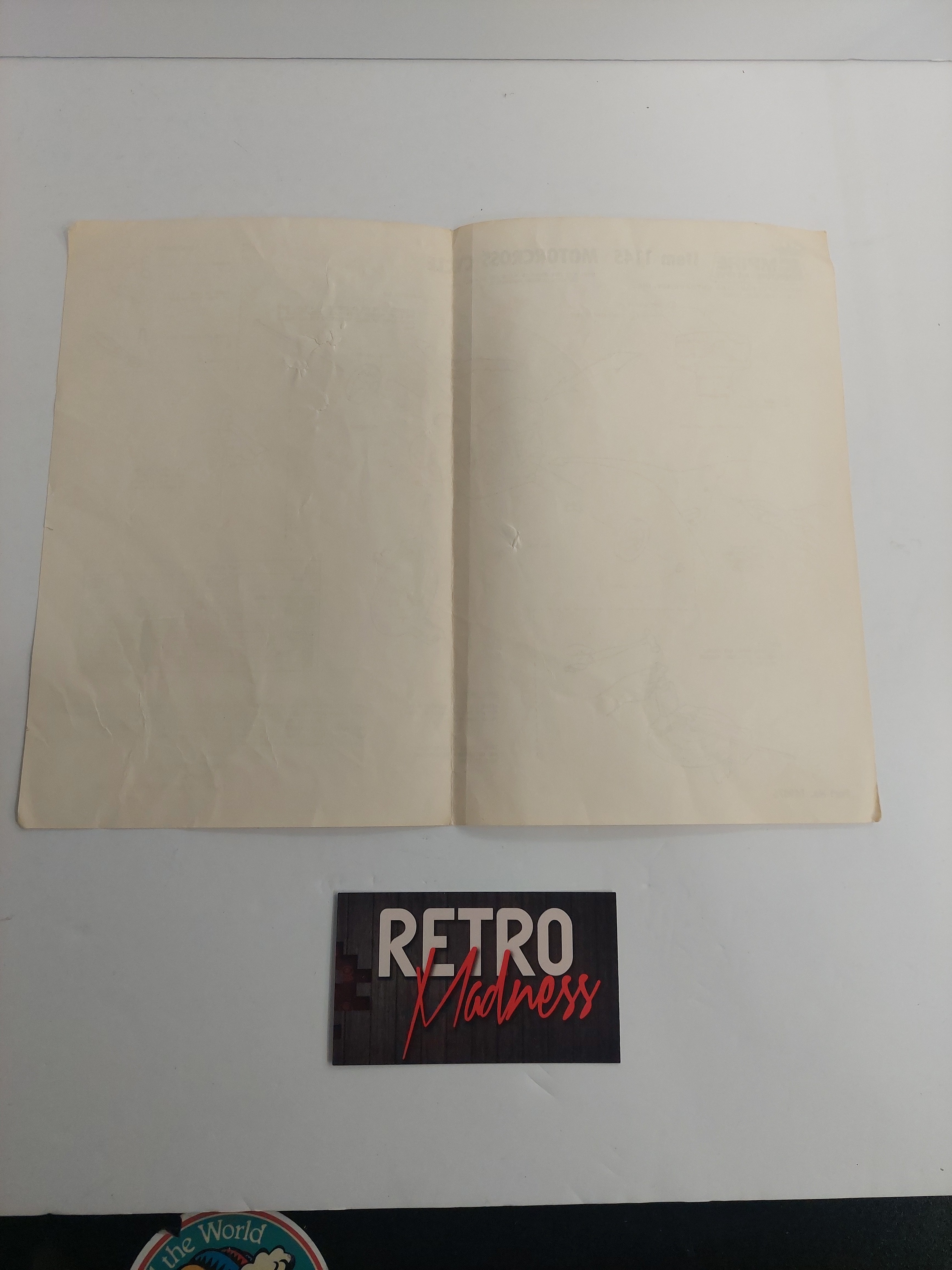 Vintage Empire Toys Item 1145 Motorcross Cycle Instruction Sheet