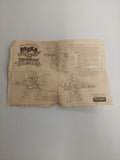 Vintage 1993 Teenage Mutant Ninja Turtles Pizza Tossin Instructions