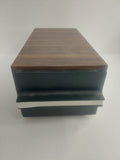 Kenmark Faux Walnut Wood Cassette Tape Storage Case