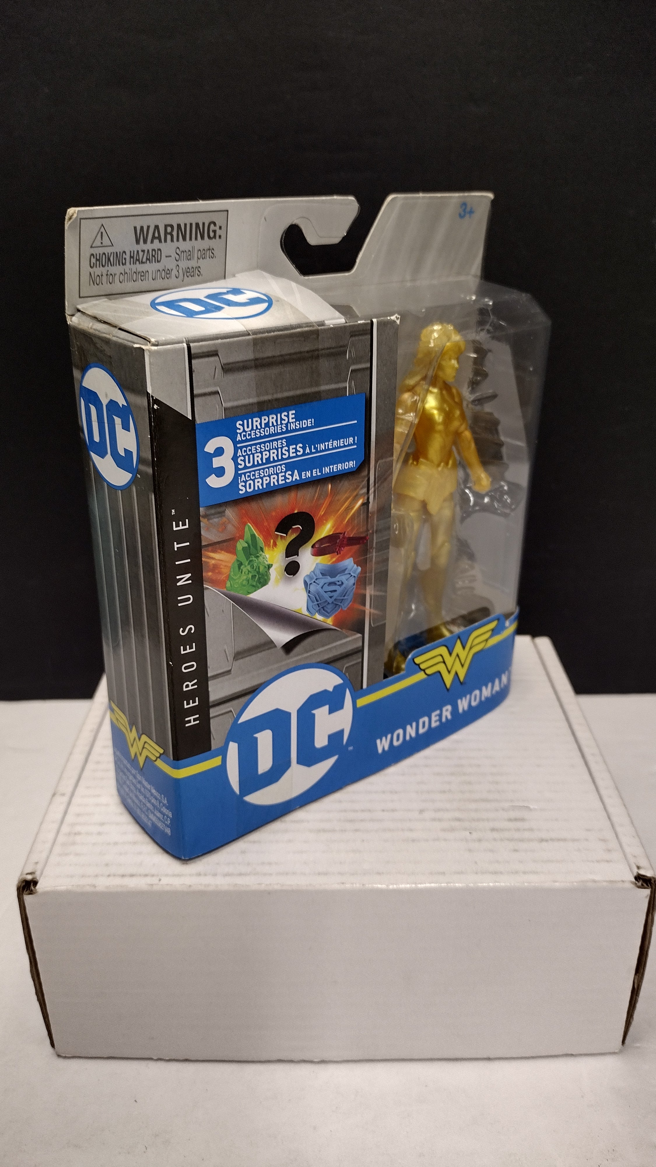 DC Comics Heroes Unite Super Rare Gold Wonder Woman 4-Inch Action Figure (Spin Master - Sealed Chase Variant)