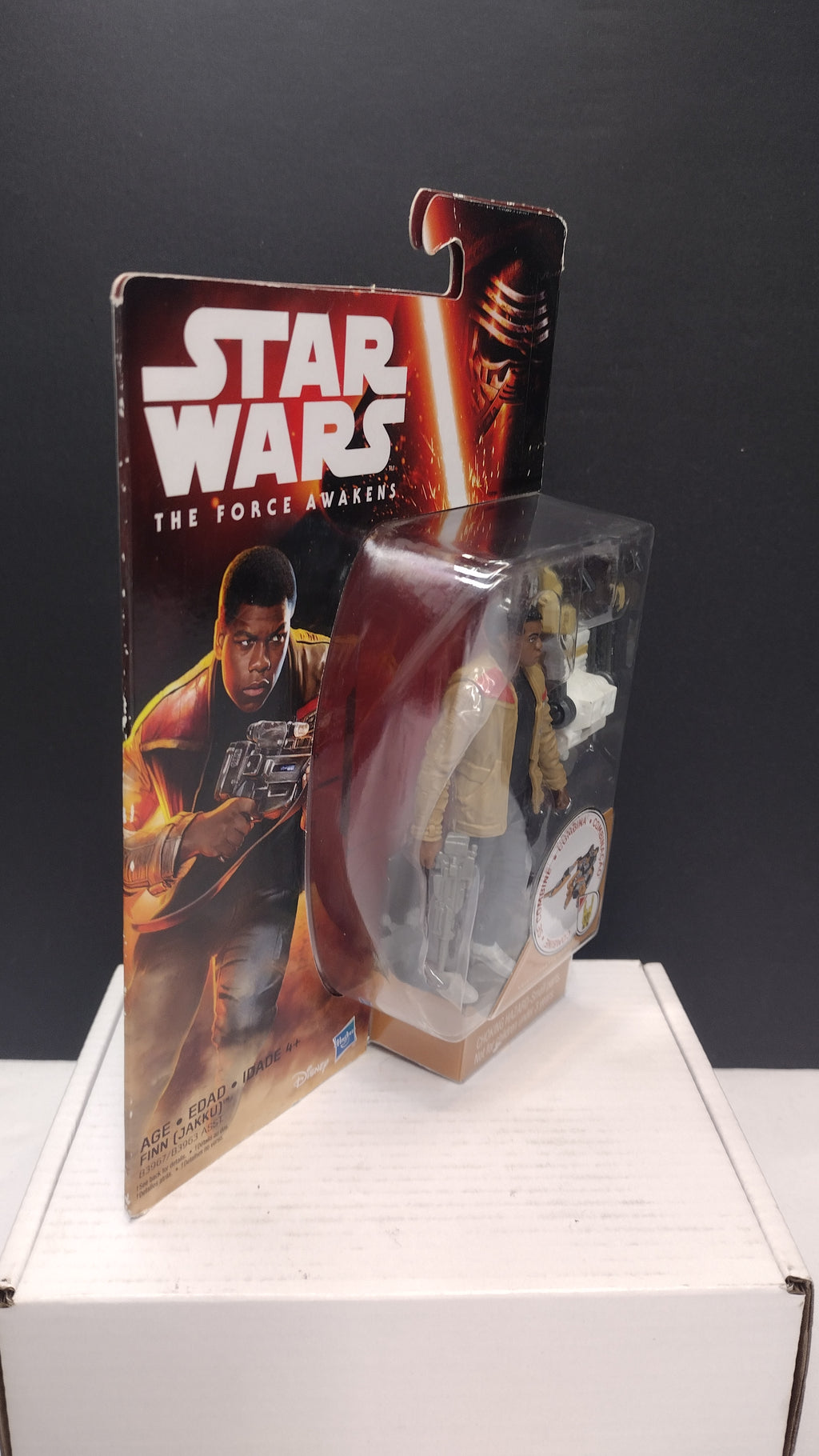 Star Wars: The Force Awakens – Finn (Jakku) 3.75-Inch Action Figure with Desert Mission Gear • Hasbro 2015 (NIB)