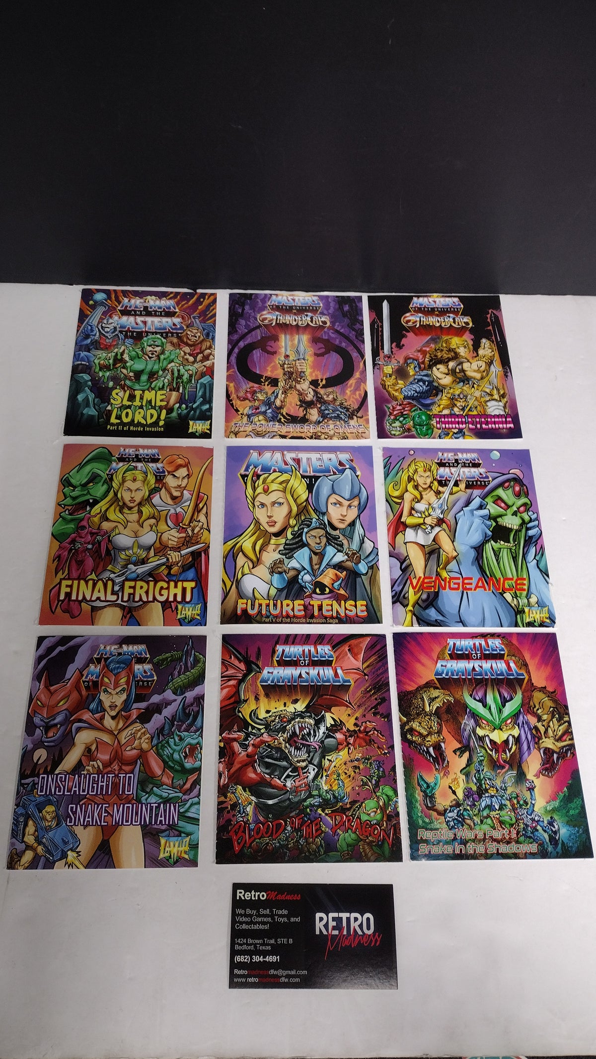 Masters of the Universe Modern Mini Comics Lot 9 TMNT Thundercats Transformers