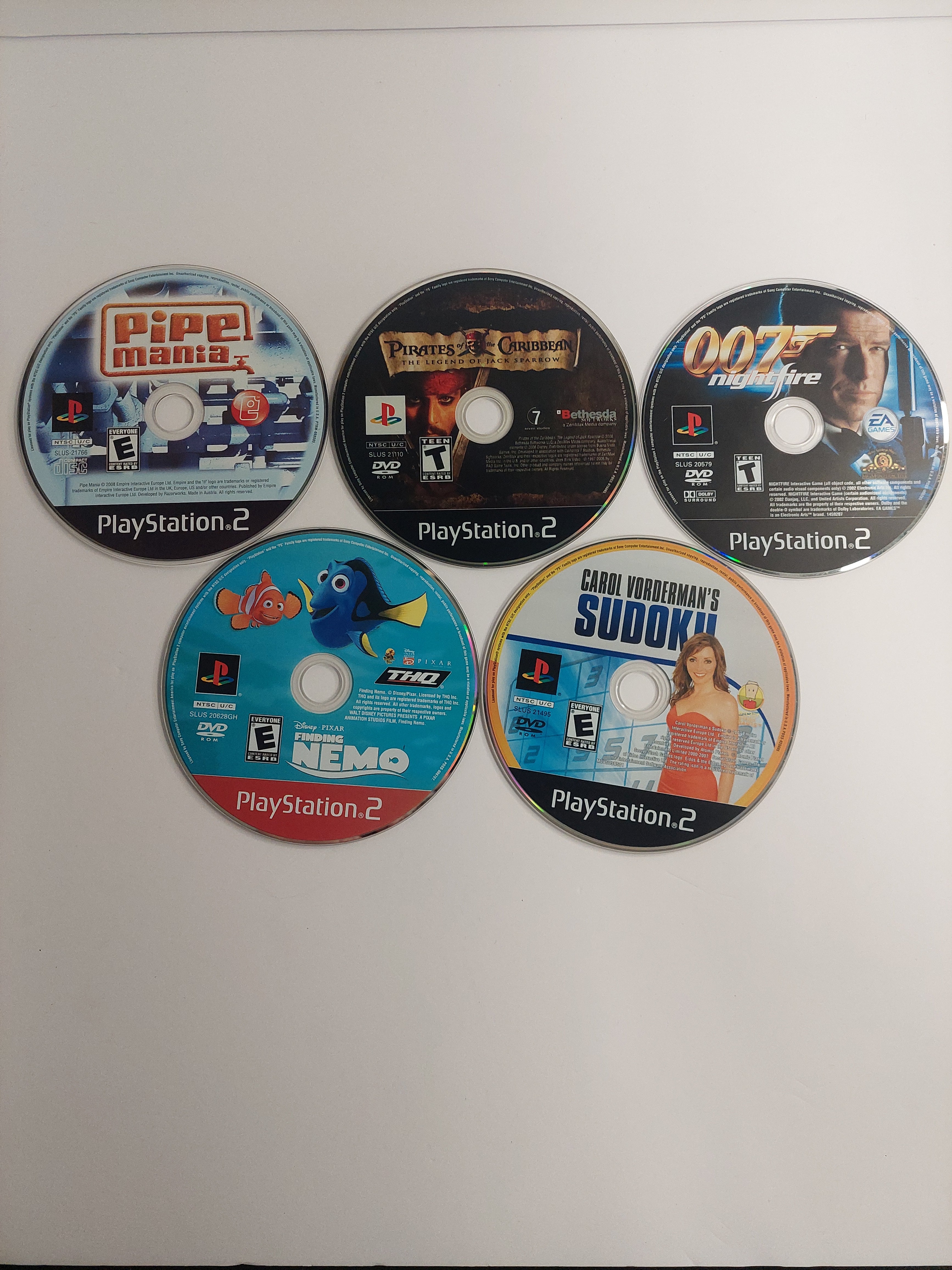 Sony PlayStation 2 PS2 Game Discs ONLY Lot D