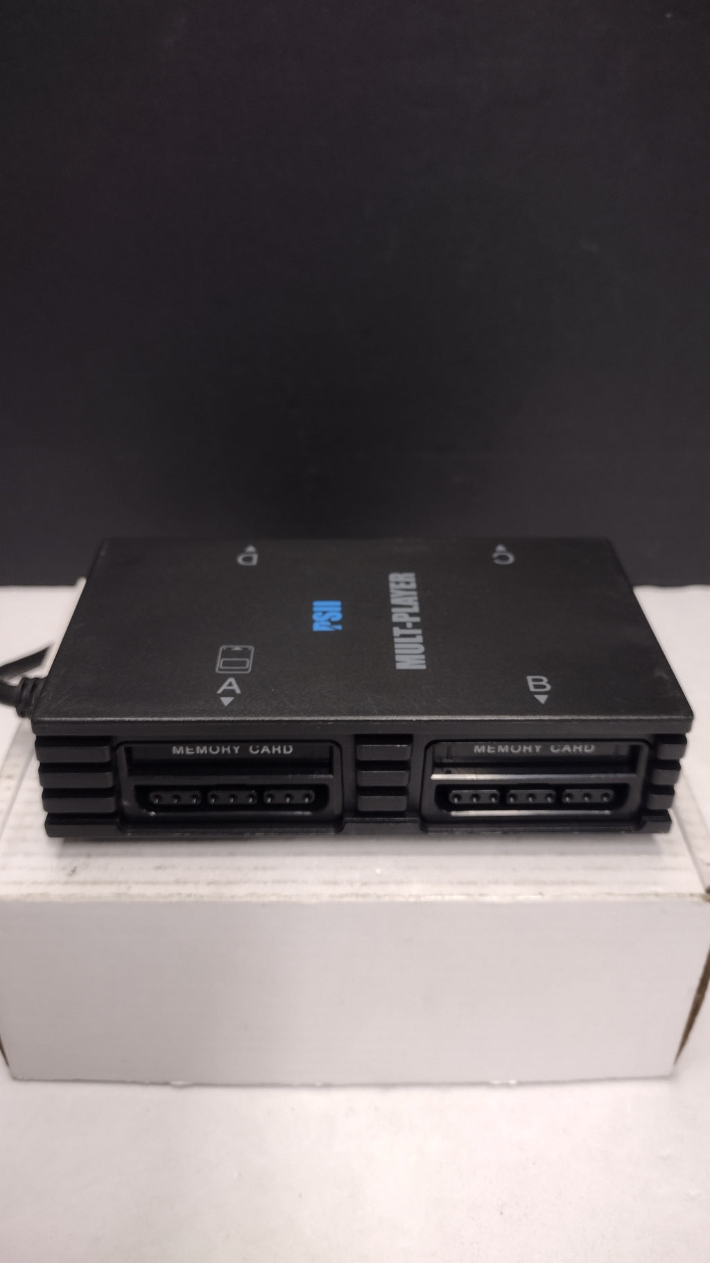 PS2 Multi-Player- Multitap Adapter- Unbranded- PSII Black Console- Tested