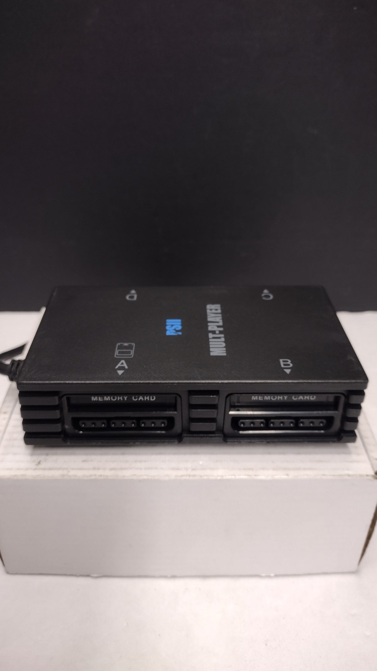 PS2 Multi-Player- Multitap Adapter- Unbranded- PSII Black Console- Tested