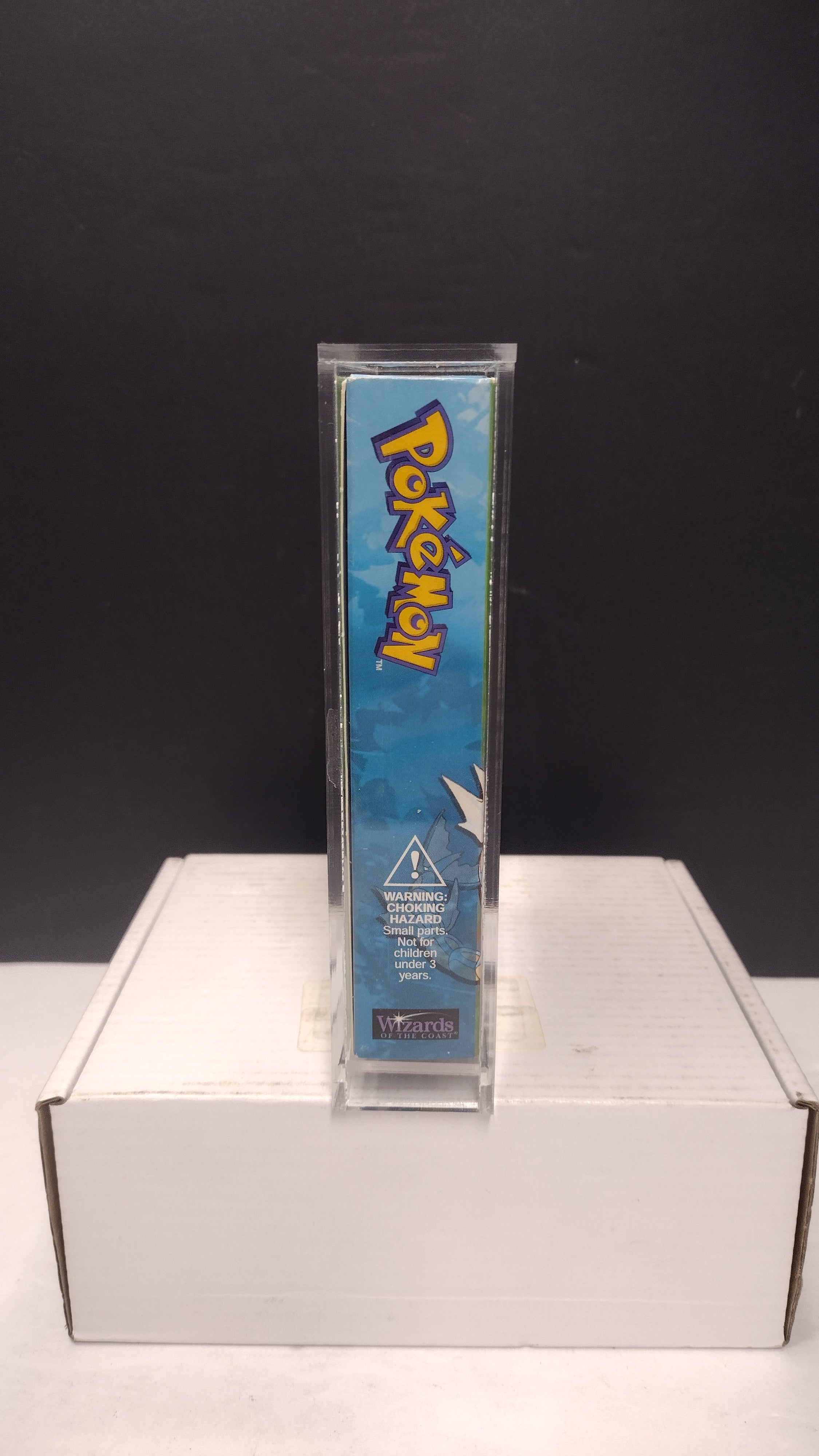 Vintage 1999 Pokémon TCG Base Set "Overgrowth" Theme Deck Box & Rulebook Manual (Wizards of the Coast - Box & Manual Only / No Cards - Includes Acrylic Protector)
