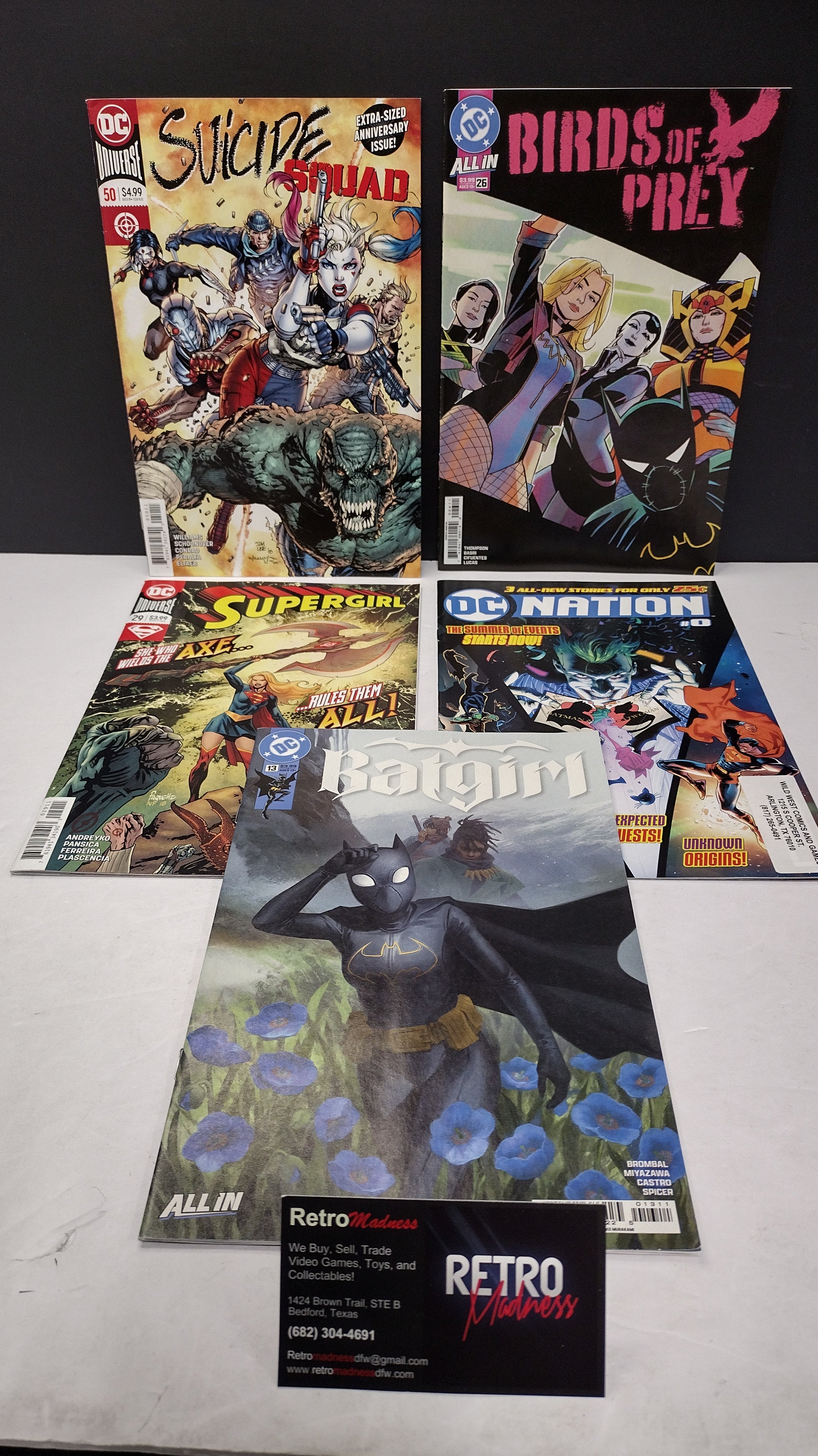 DC Comics Modern Era Lot – 5 Book Set - Lot U (Brand New / Unread)
