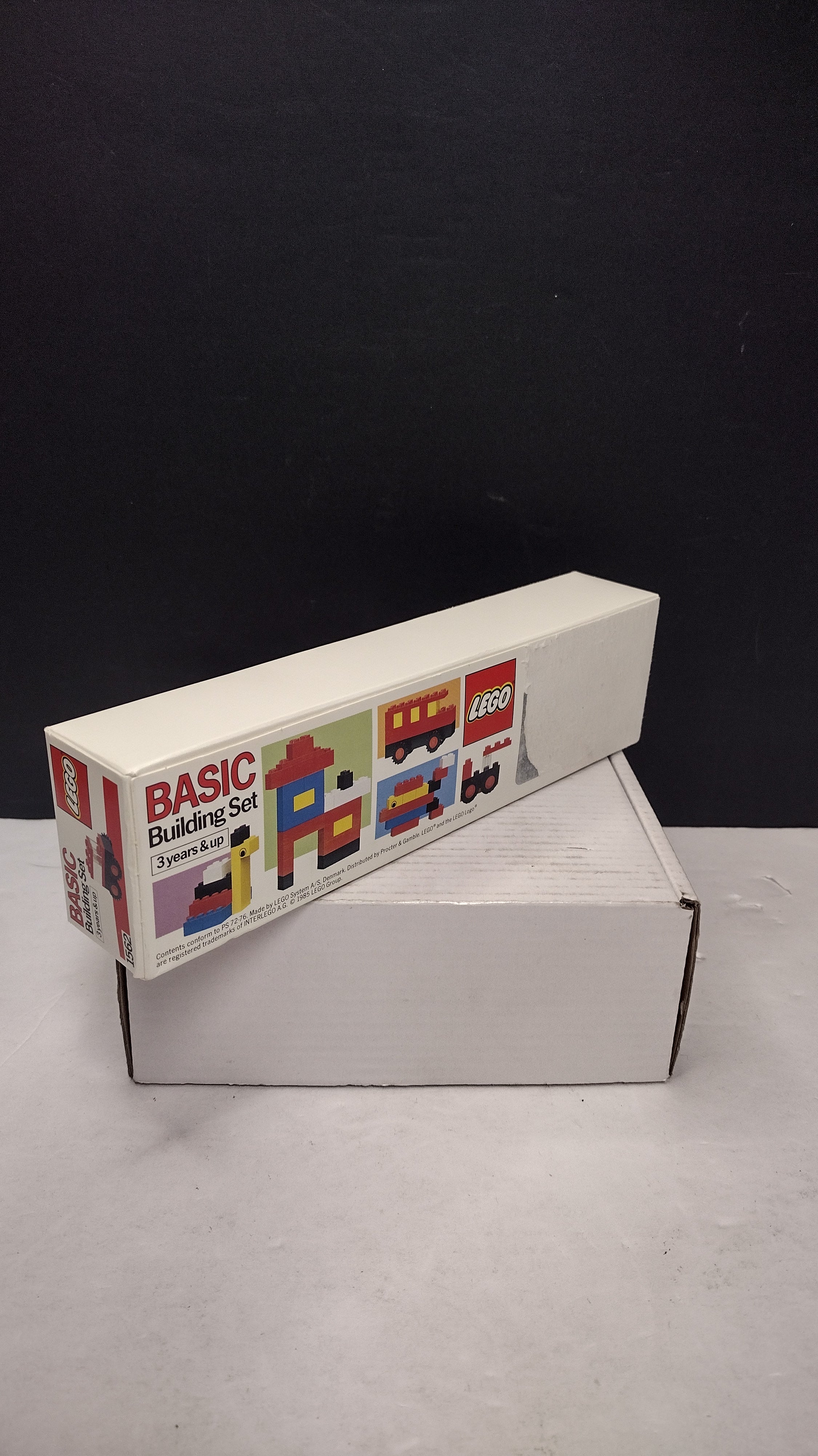 Vintage 1985 LEGO Basic Building Set #1562 Crest Toothpaste Mail-In Promo (Factory Sealed / Sticker Removal Packaging Wear)