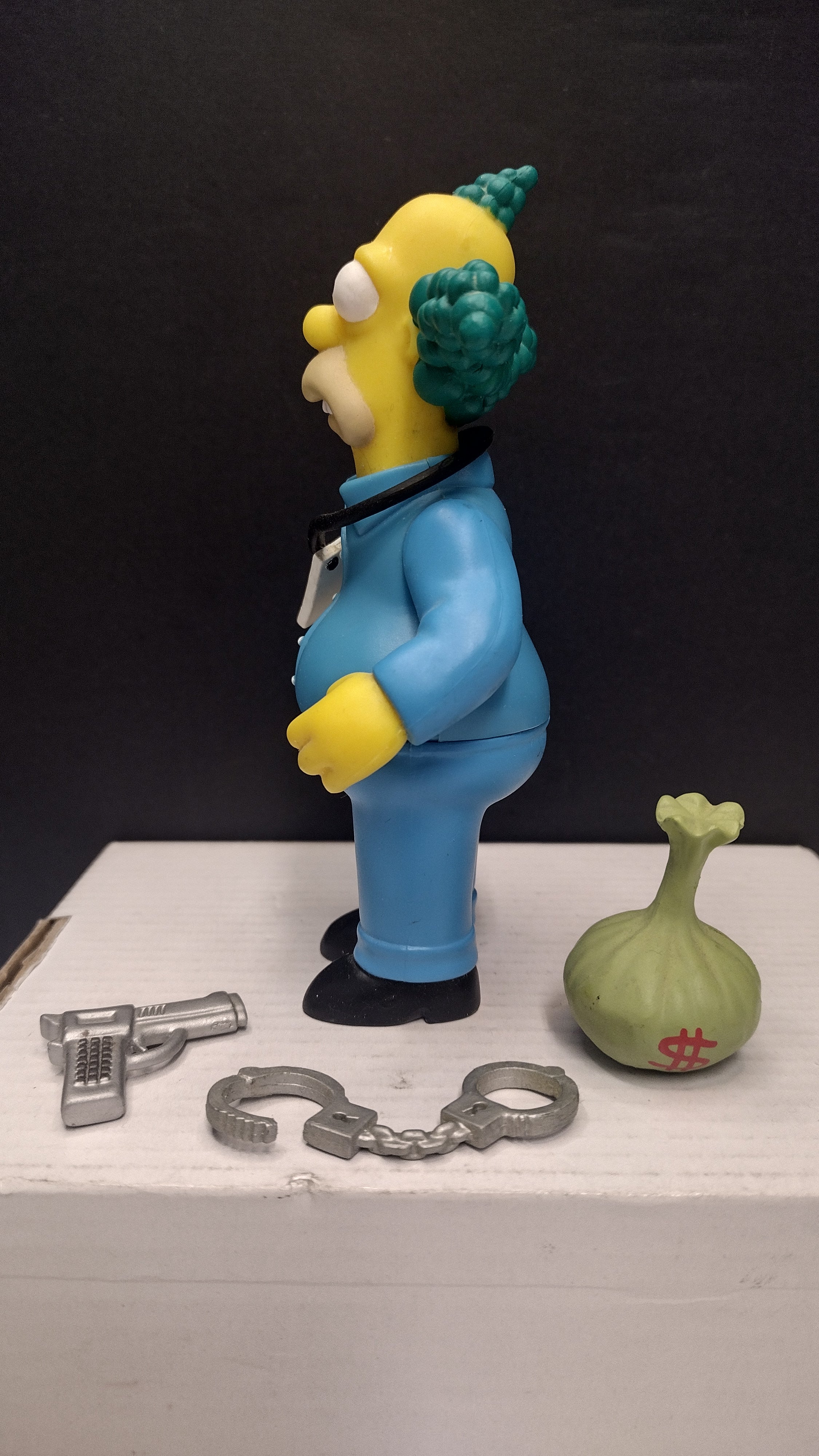 Vintage 2002 Playmates The Simpsons "Busted" Krusty the Clown Interactive Figure (Series 9) – Loose & 100% Complete