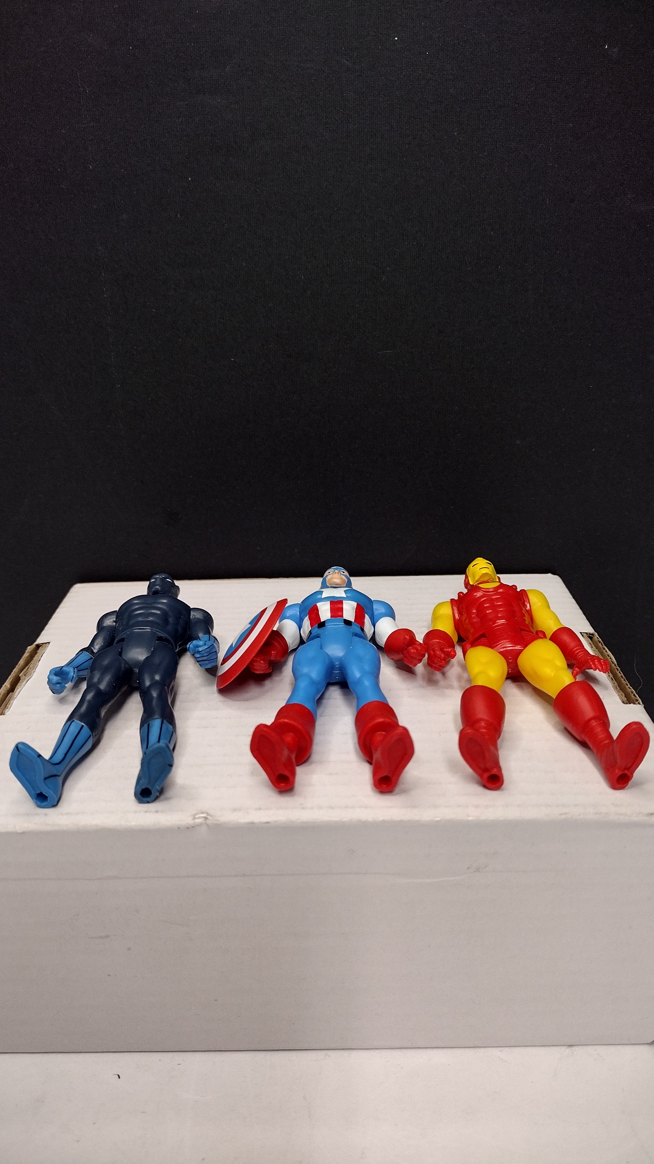 Marvel Legends Retro Collection: Avengers Core – Lot E - Captain America, Iron Man and Black Panther (Loose)