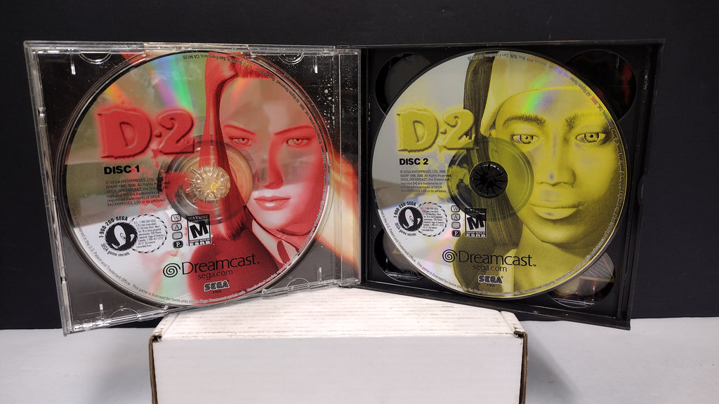 Sega Dreamcast D2 Discs 1 2 3 In Case Missing Disc 4 No Manual Cracked Case