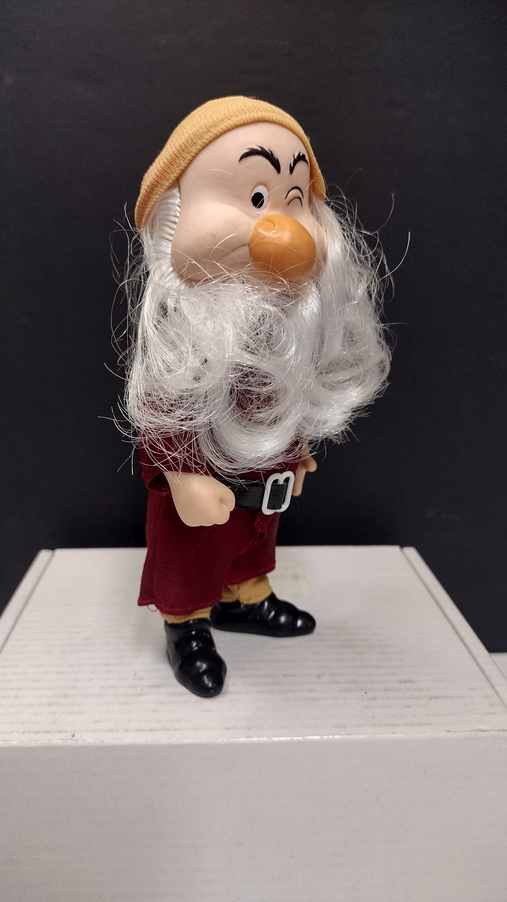 Vintage Bikin Grumpy Doll 6.5" Walt Disney Snow White & The Seven Dwarfs Loose with Clothes