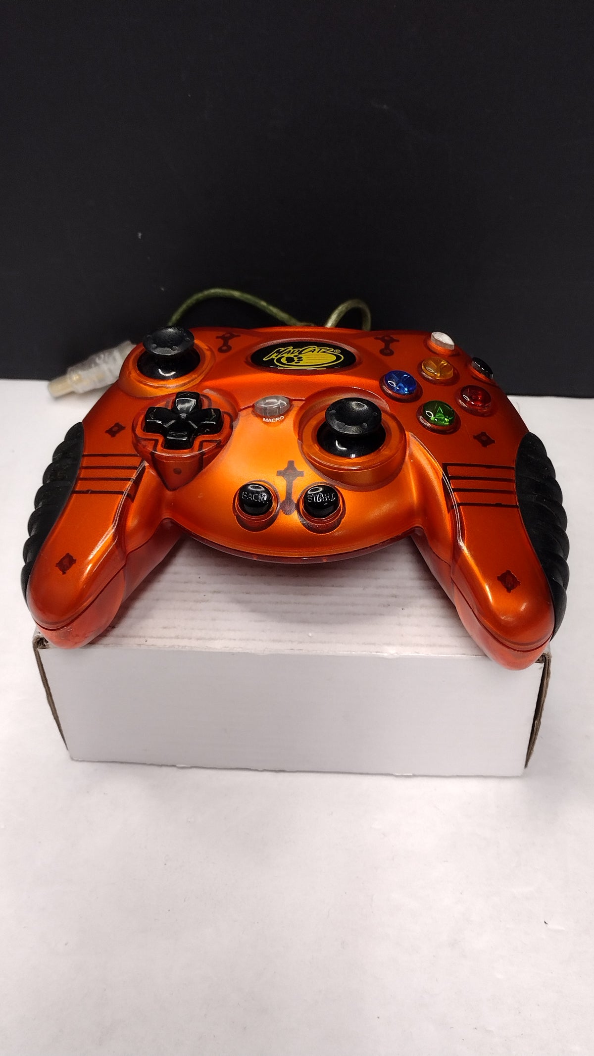 Mad Catz Original XBOX Wired Controller Transparent Orange-tested