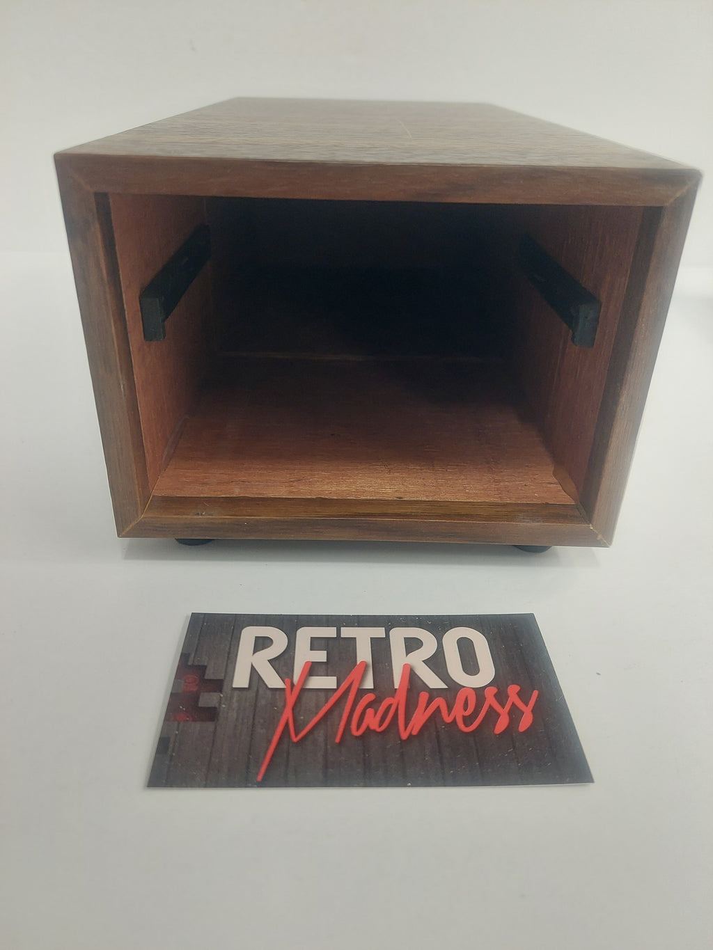 Kenmark Faux Walnut Wood Cassette Tape Storage Case