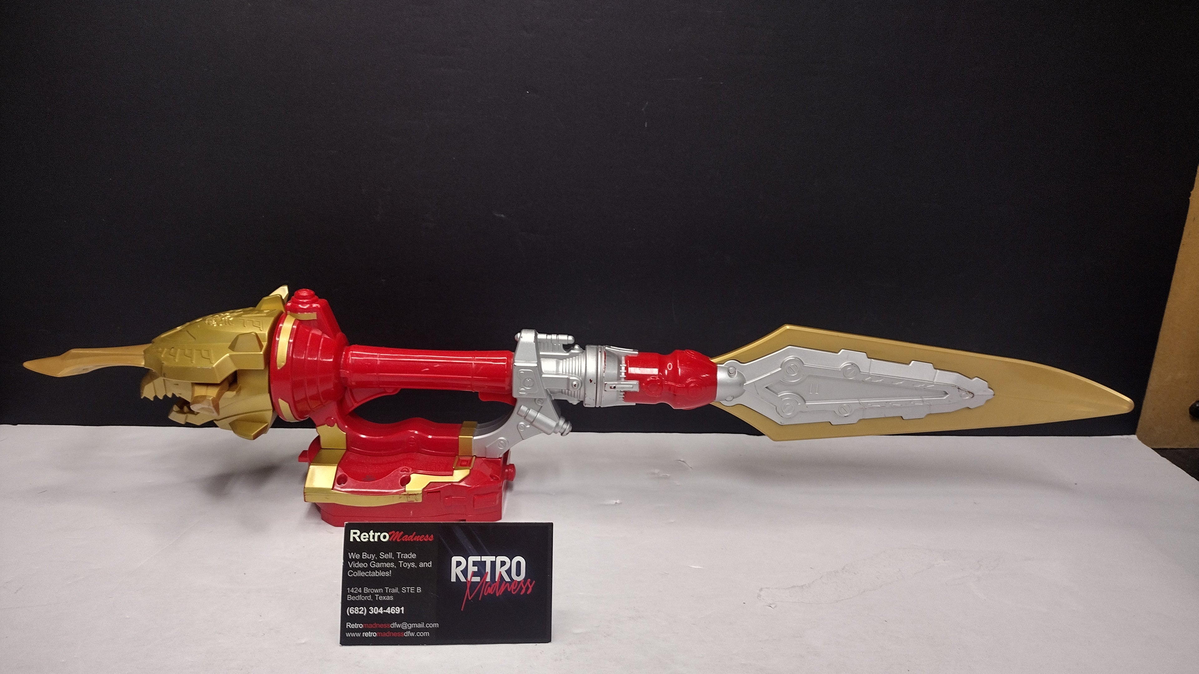 Power Rangers Megaforce Deluxe Ultra Dragon Sword (Bandai 2013 - Untested Loose Roleplay Weapon)