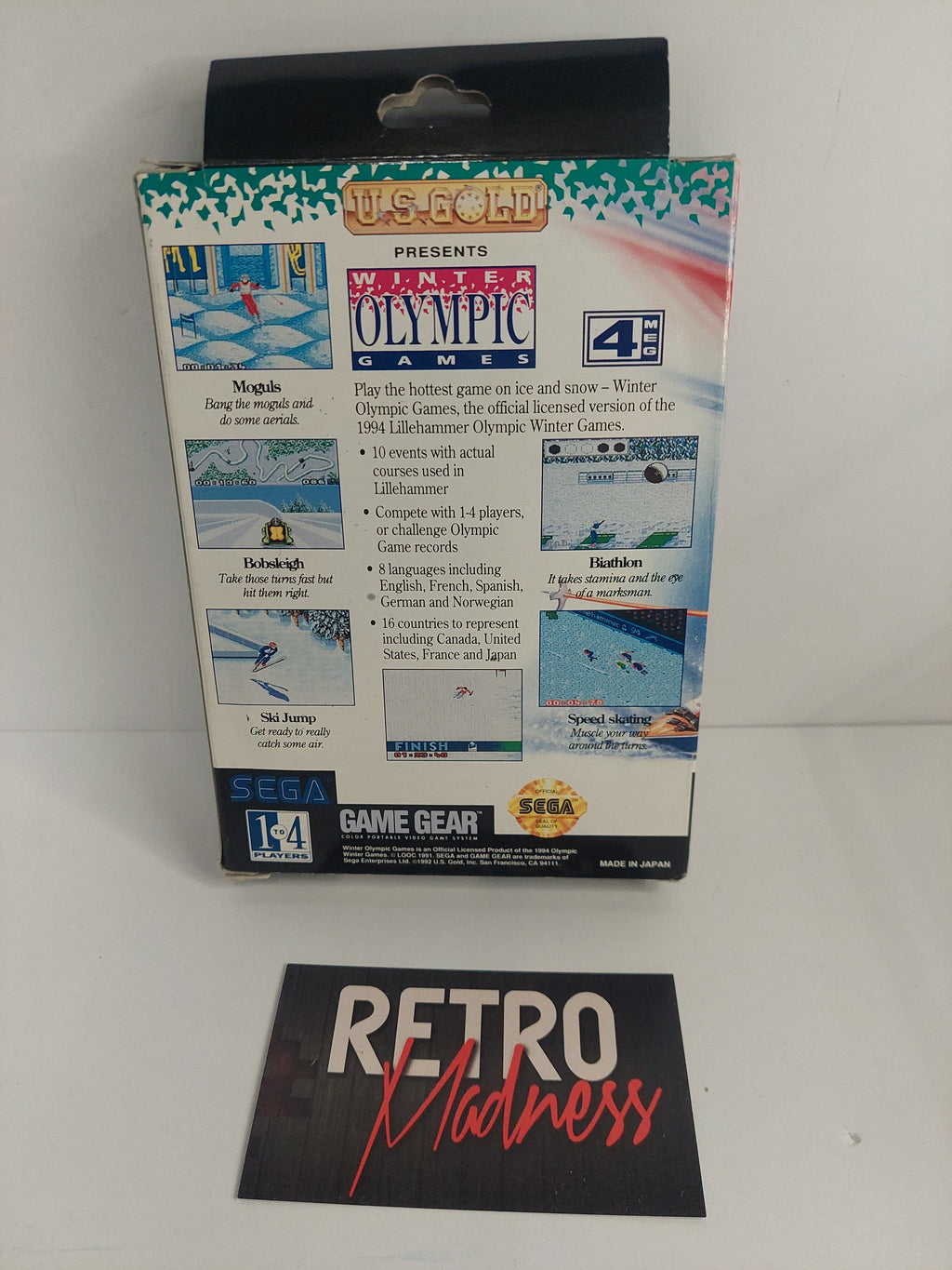Sega Game Gear Winter Olympic Games Lillehammer '94