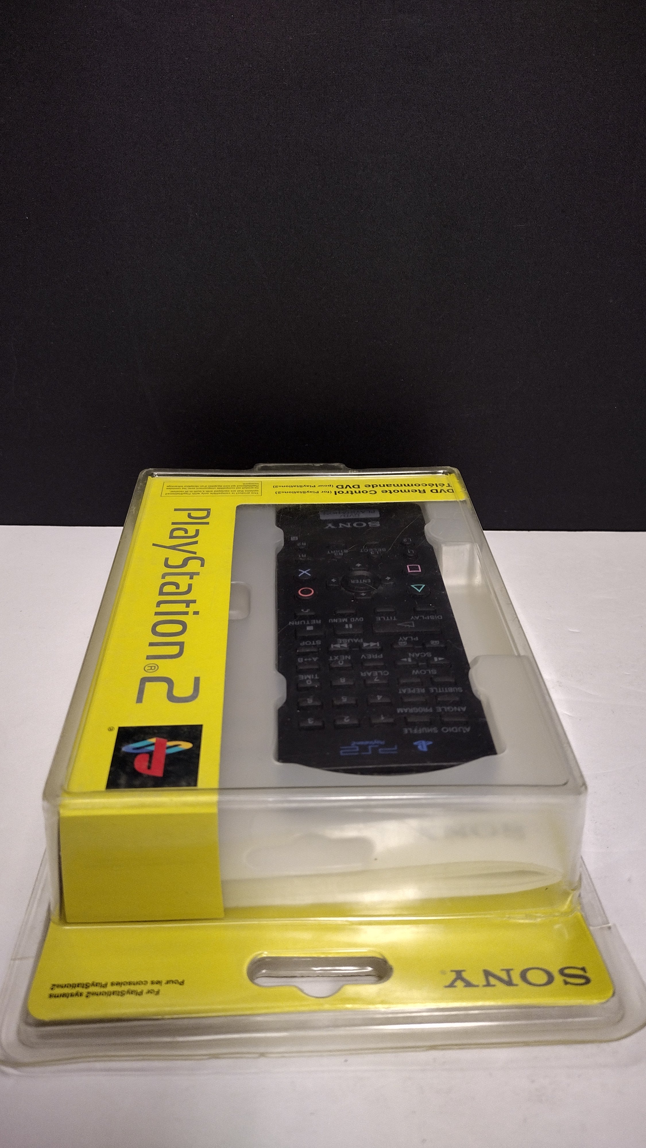 Sony PlayStation 2 (PS2) DVD Remote Control – Official OEM (No Dongle)