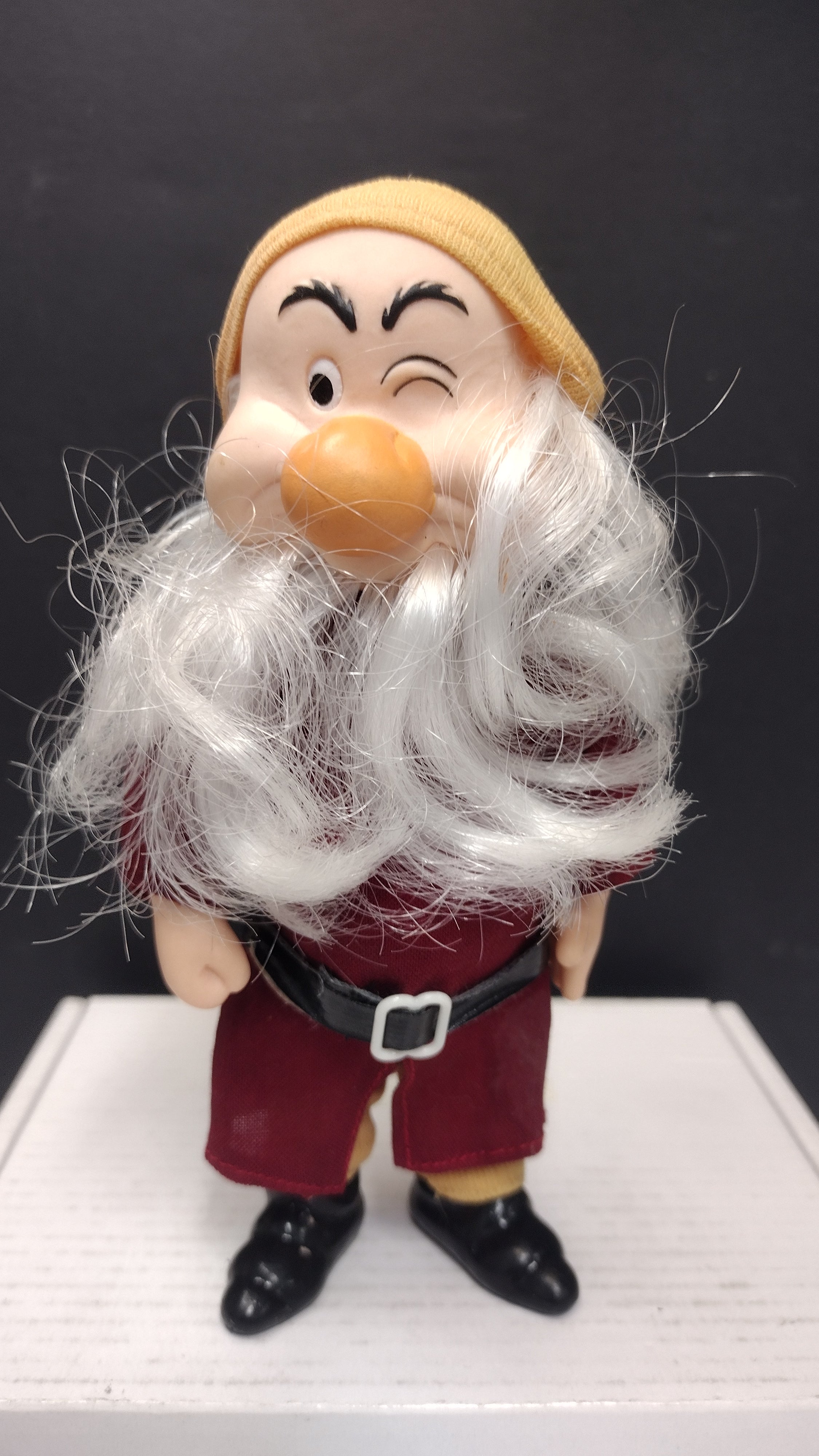 Vintage Bikin Grumpy Doll 6.5" Walt Disney Snow White & The Seven Dwarfs Loose with Clothes