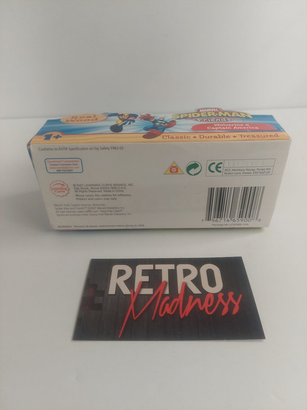 Marvel Spider-Man & Friends Wolverine & Captain America Play Town Wooden Figures