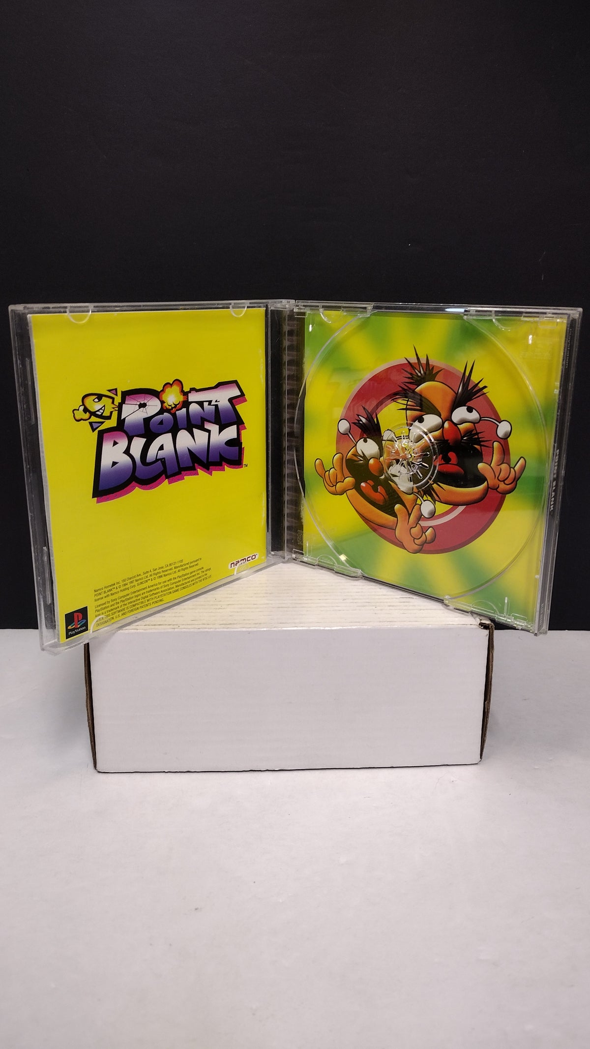 Sony PlayStation Point Blank Original Jewel Case & Manual ONLY - No Game