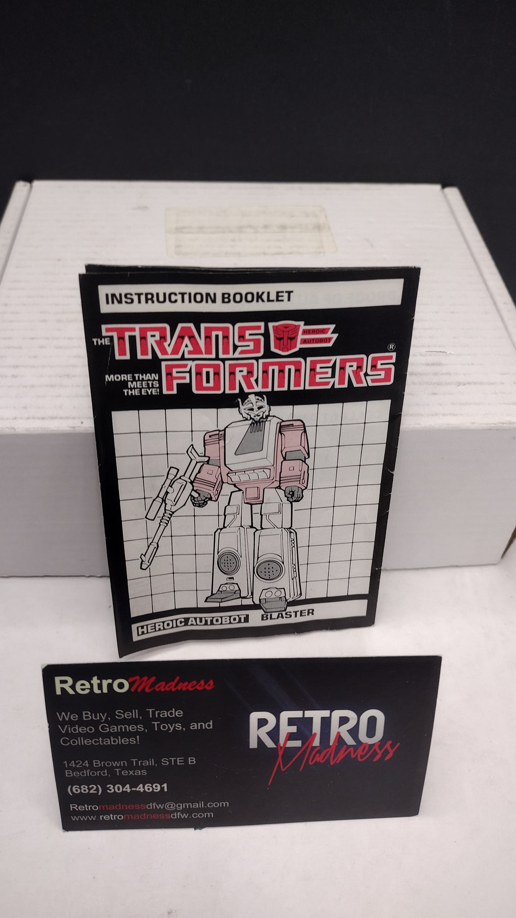 Vintage 1985 Original G1 Transformers Blaster Instruction Booklet