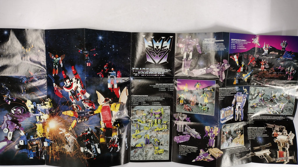 Vintage Original G1 Transformers Inserts Lot: 1984-1986
