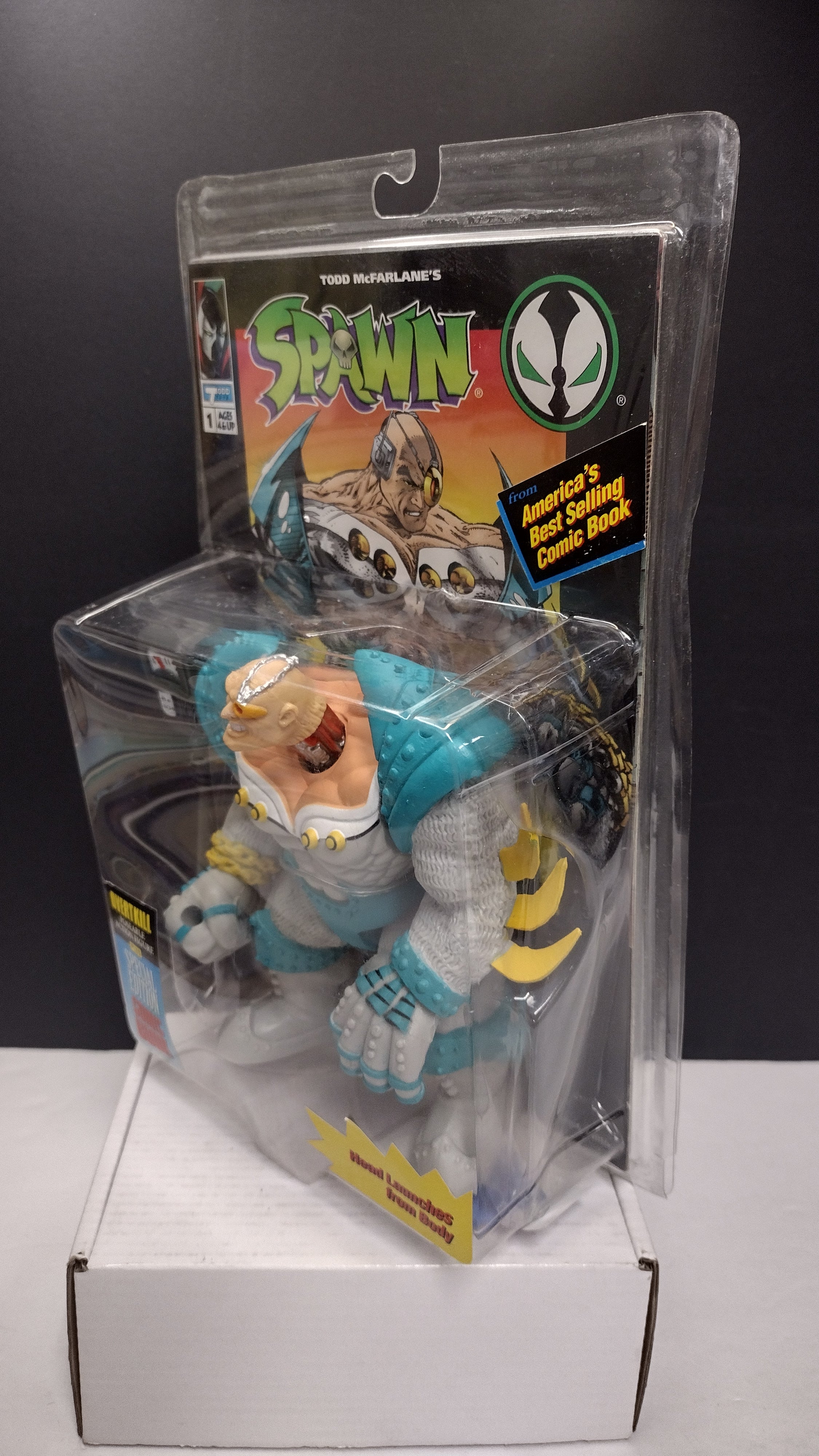 Todd McFarlane's Spawn Overtkill Figure Plus Special Edition Comic Book