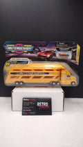 Micro Machines Orange Mini Vehicle Hauler Playset with Exclusive Vehicle (Jazwares / Hasbro 2020 - Sealed on Card / Great Condition)