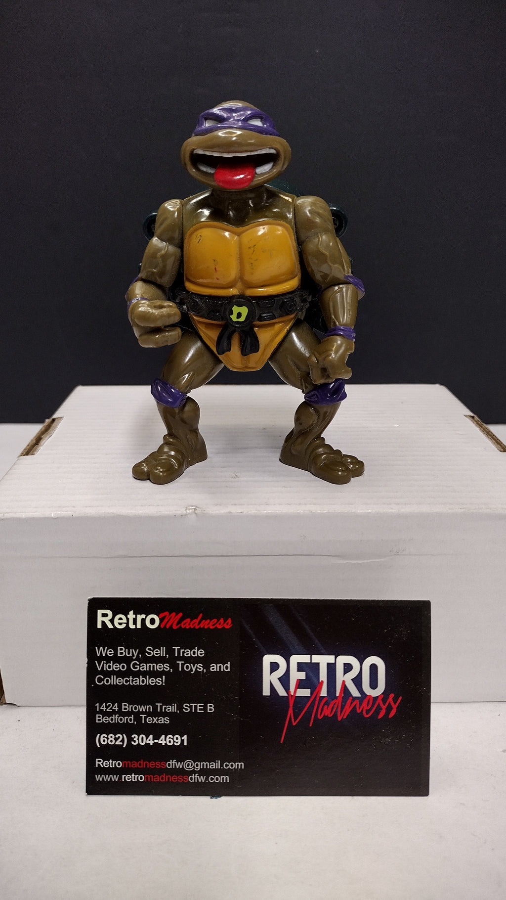 Vintage 1991 Playmates TMNT Talkin' Donatello Action Figure (Incomplete / Loose)