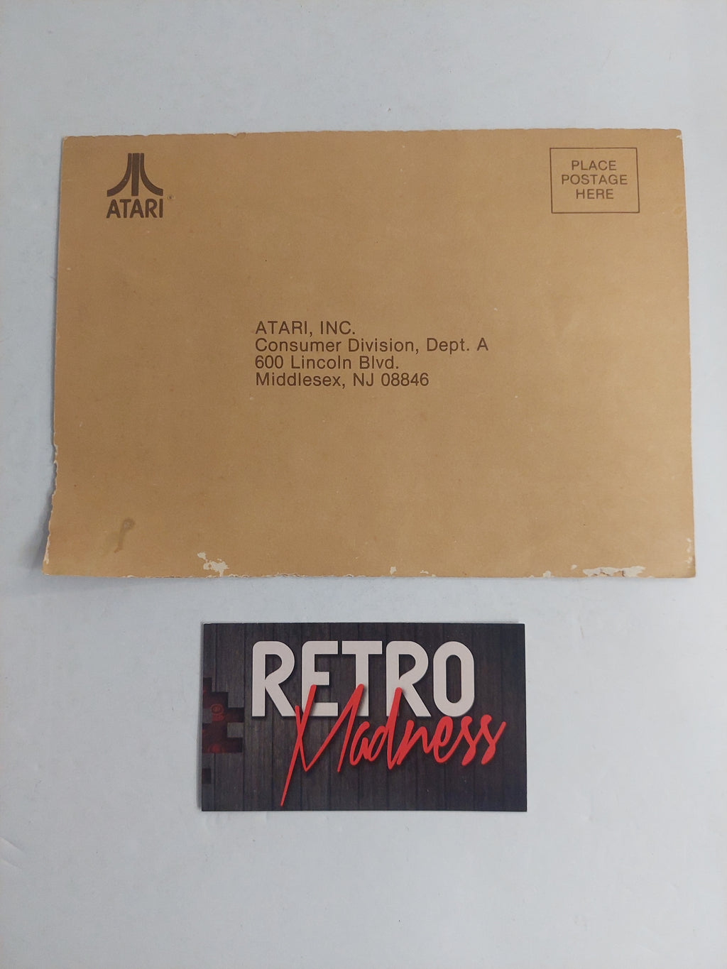 Vintage Atari Video Computer System Warranty Registration Card