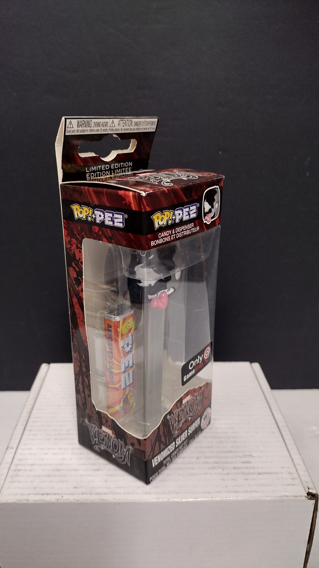 Funko POP! PEZ Marvel Venomized Silver Surfer Candy Dispenser (GameStop Exclusive - Brand New Sealed)