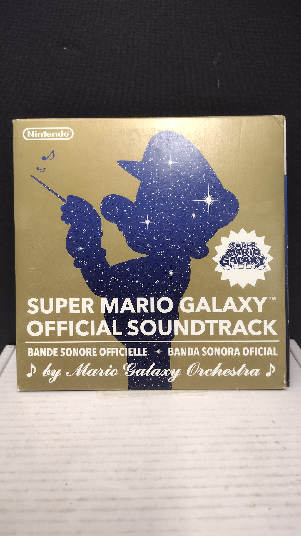 Super Mario Galaxy Soundtrack CD Nintendo 2007 with Cardboard Sleeve & Disc