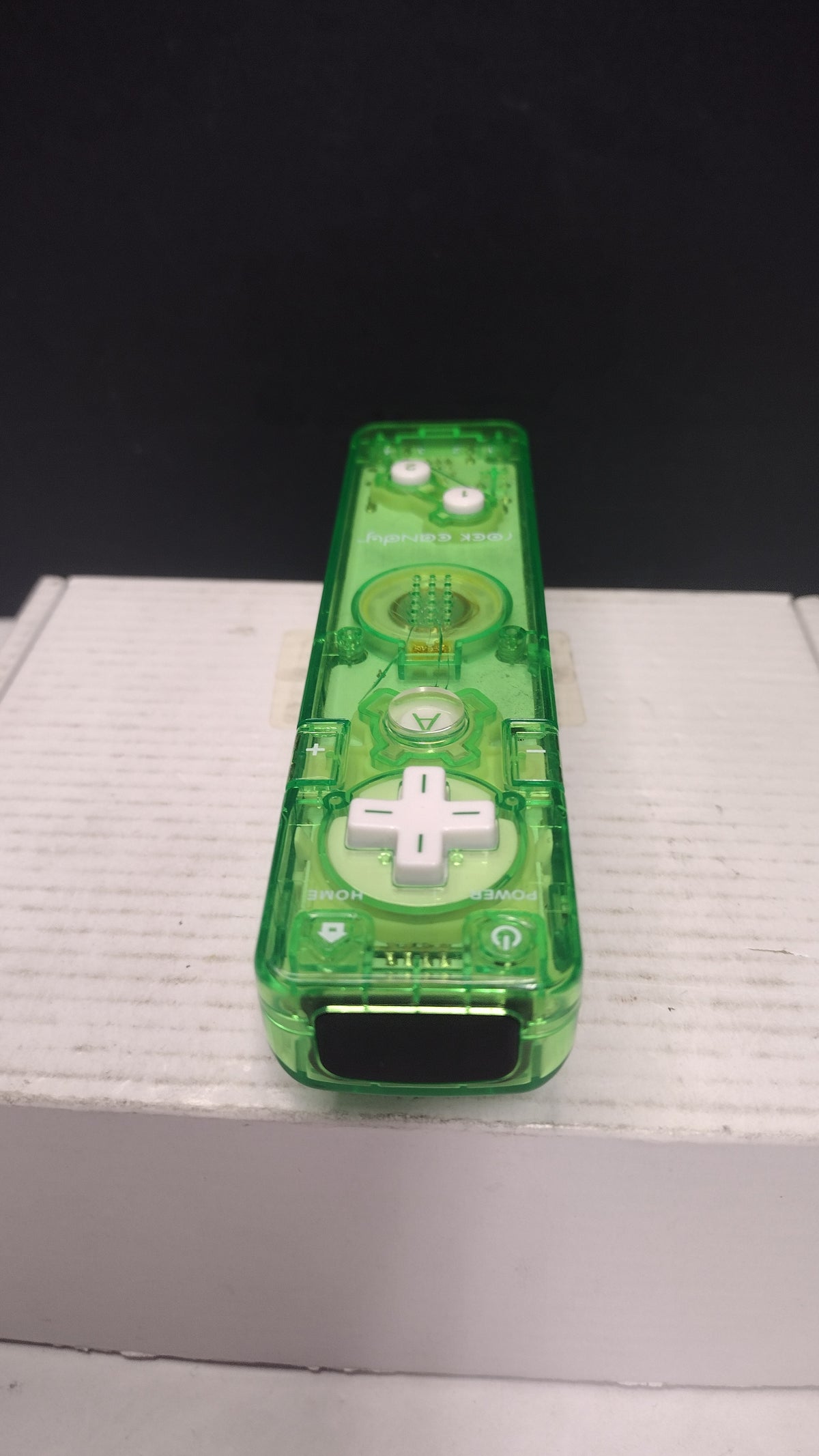 Rock Candy Controller Remote For Nintendo Wii Transparent Green- PL 8560C- Tested and Works