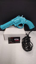 Vintage 1993 Konami "The Justifier" Blue Light Gun Pistol for Sega Genesis