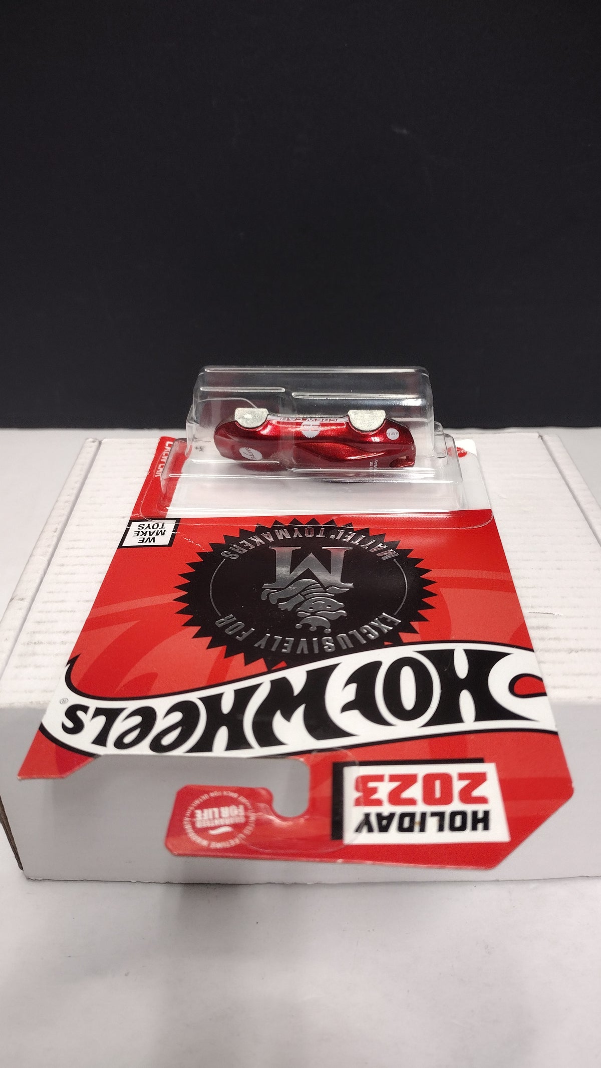 Hot Wheels Red M-Racer Keychain Car 2023 Holiday Employee Special Edition